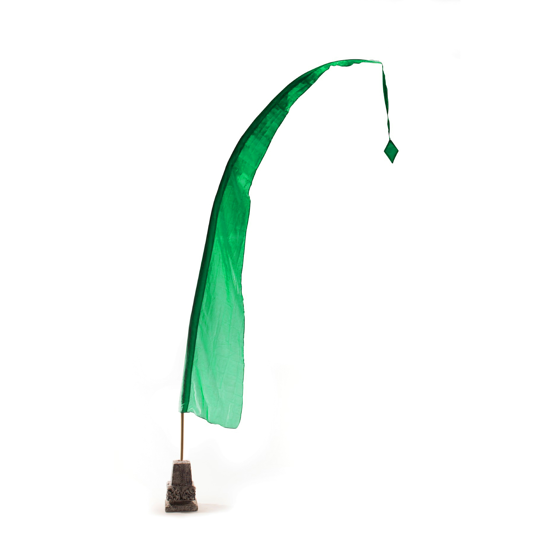 Balifahne 4 Meter grün, B 120 cm, H 400 cm