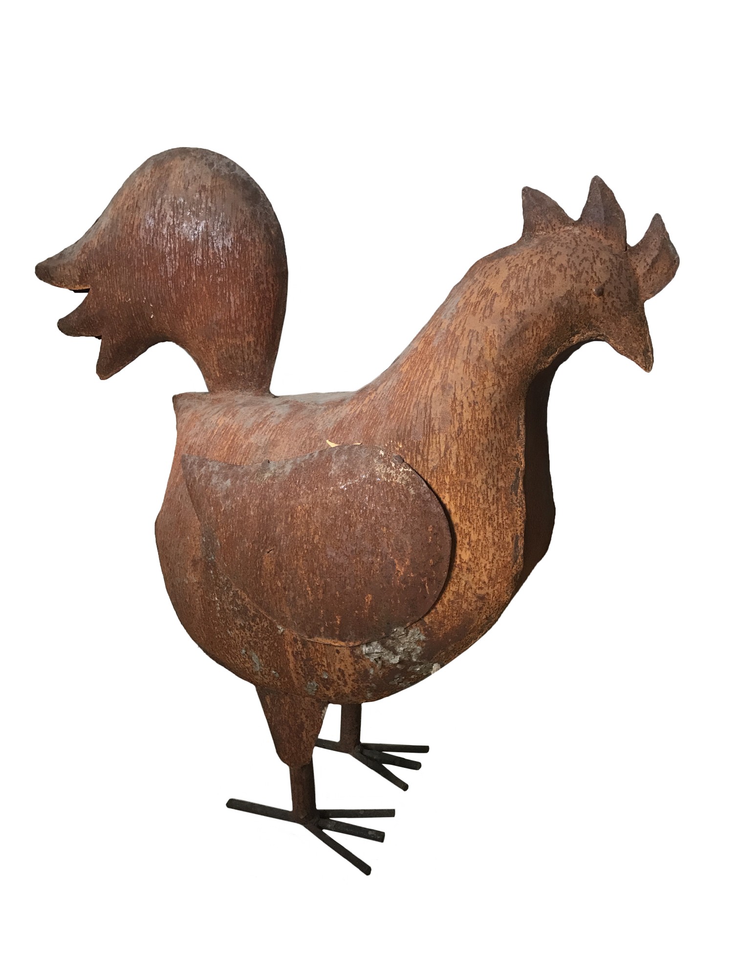 Hahn 'Karl', rost, T 68 cm, B 28 cm, H 71 cm