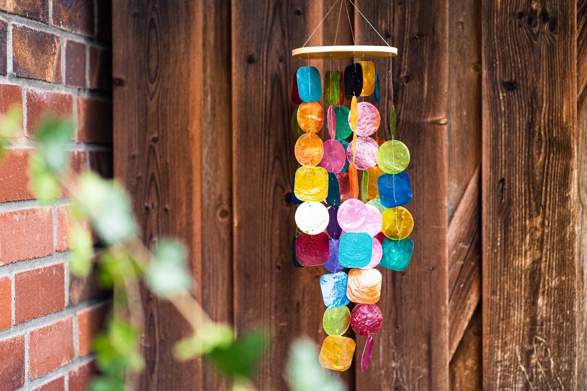 Windspiel aus Bali, multicolor, Ø 12 cm, H 50 cm