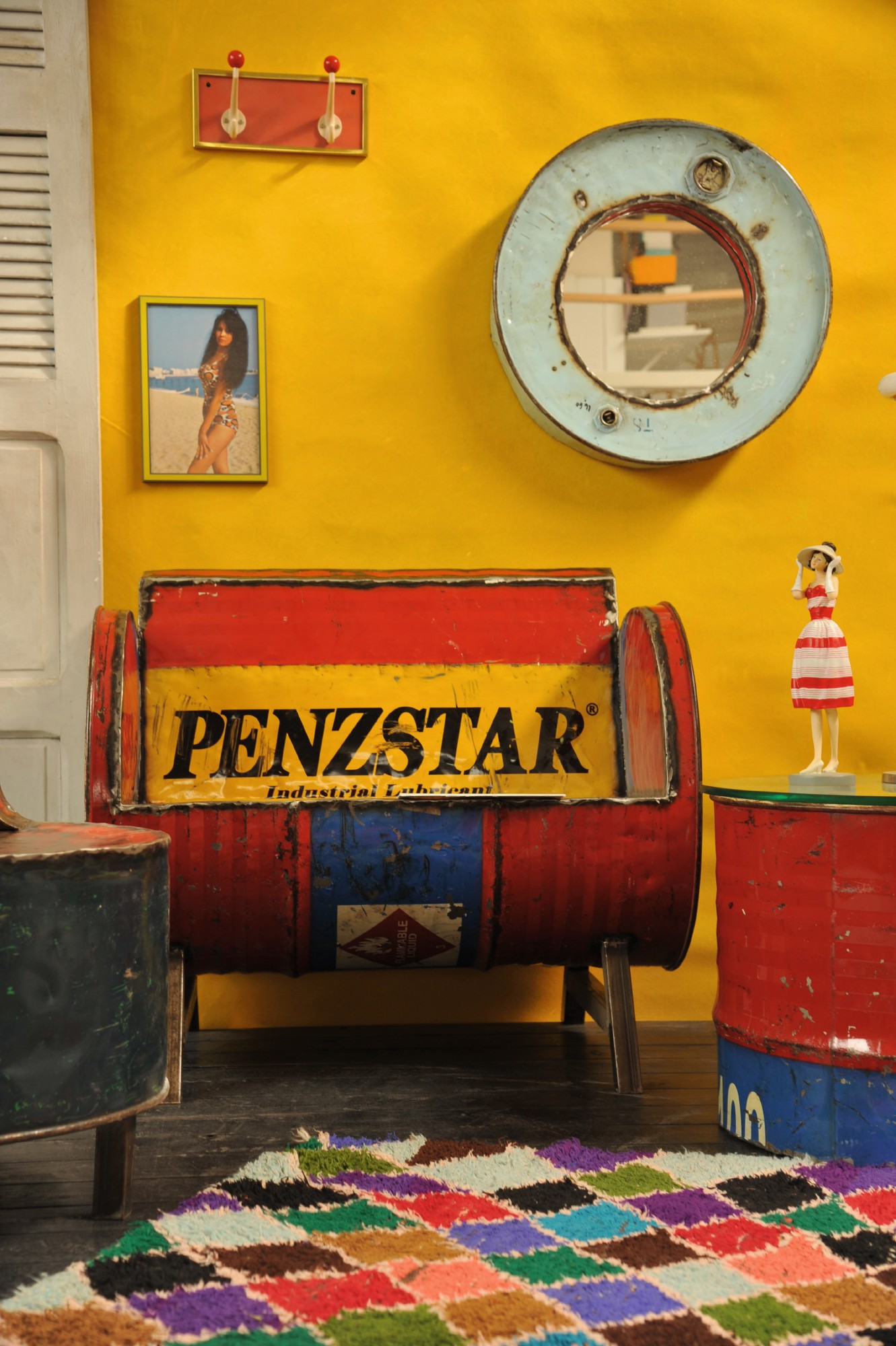 Bank 'Cuba', diverse, T 88 cm, B 80 cm, H 58 cm