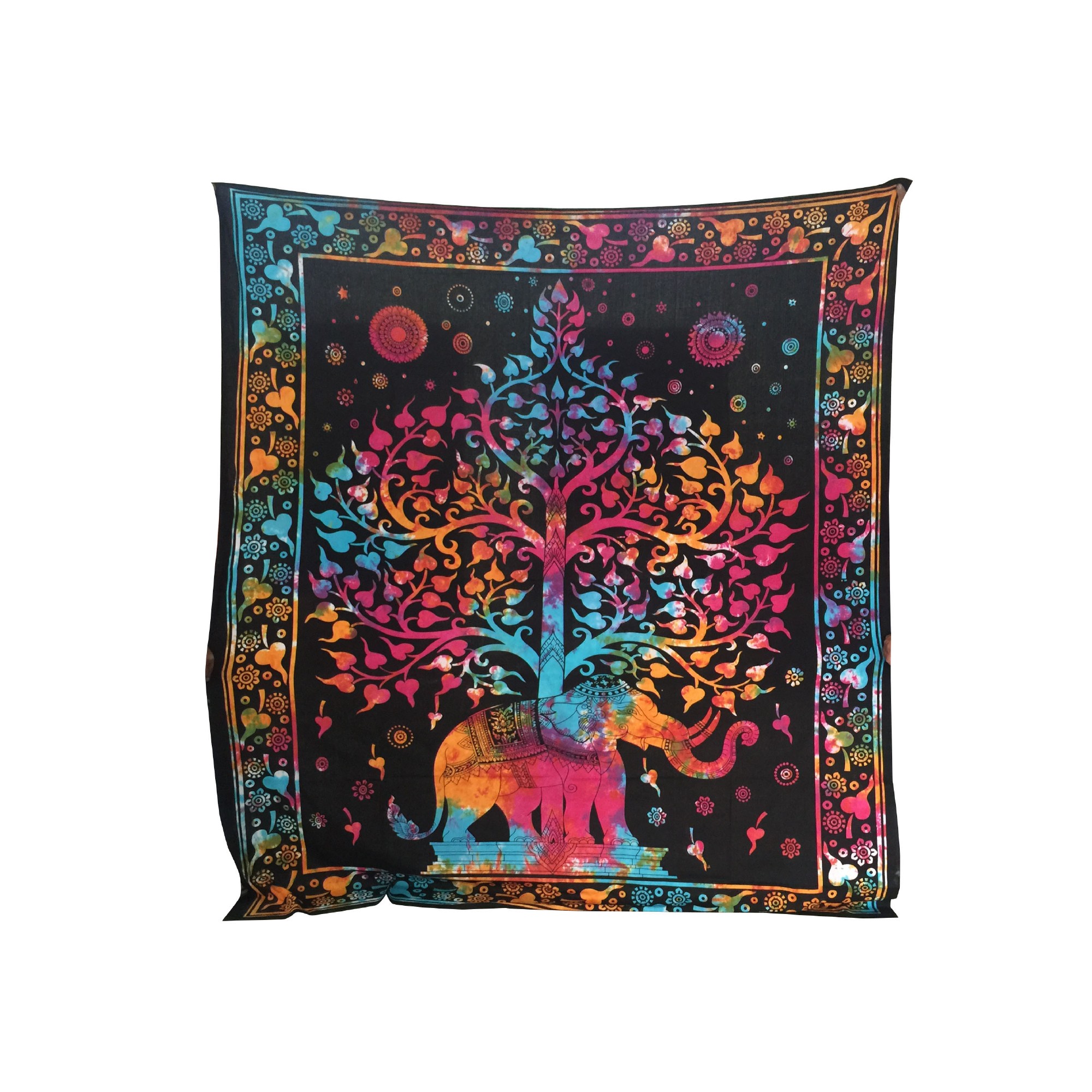 Tagesdecke 'Lebensbaum', aus 100% Baumwolle, multicolor, L 210 cm, B 245 cm