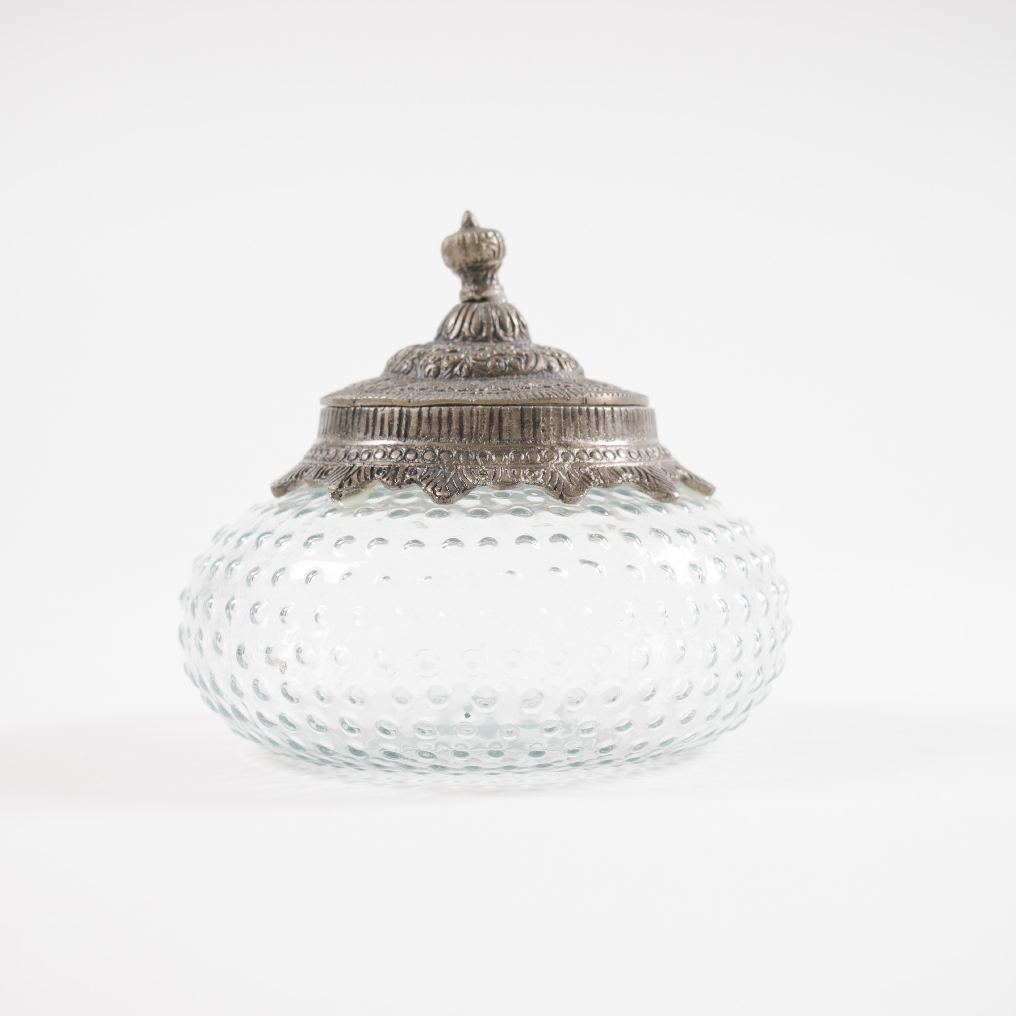 Bonbonglas 'Welles', silber, H 15 cm, Ø 16 cm