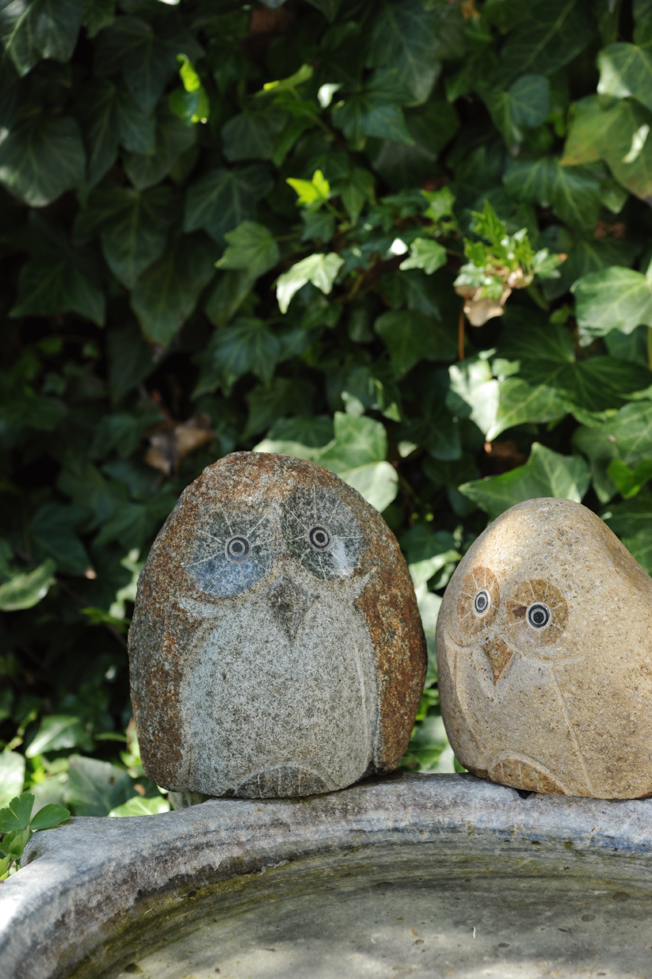 Steineule, grau, H 20-22 cm, B 18-20 cm, L 18-20 cm