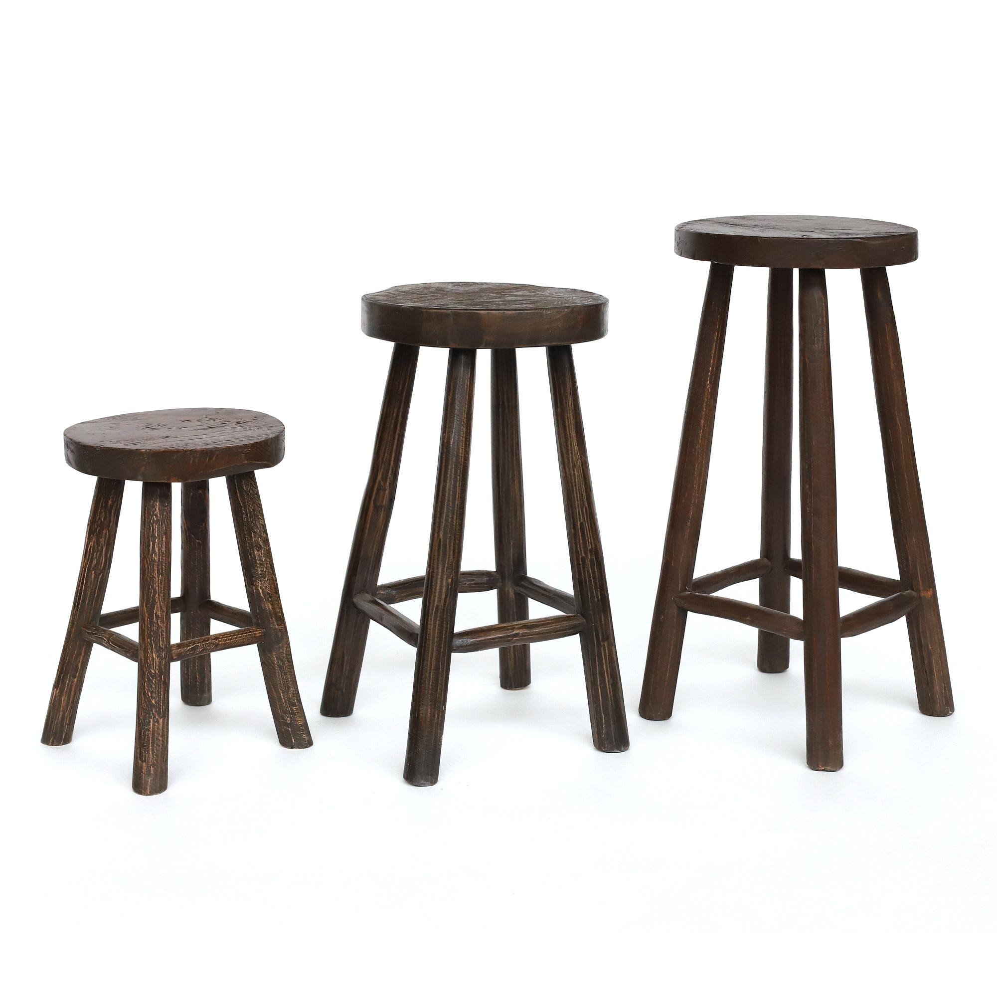 Hocker 'Kansas' Teak braun, in 3 Größen