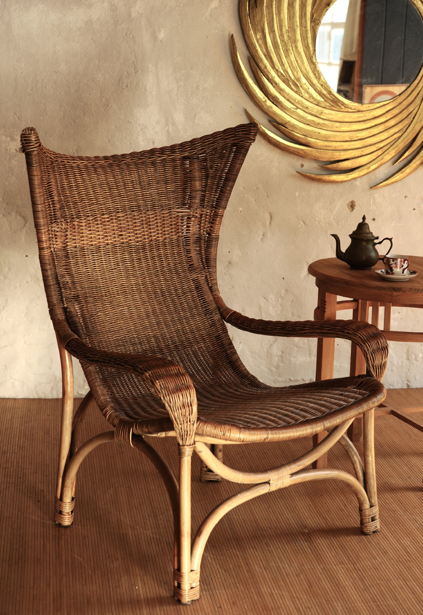 Armsessel 'Padang', Rattan, B 75 cm, H 101 cm, L 84 cm