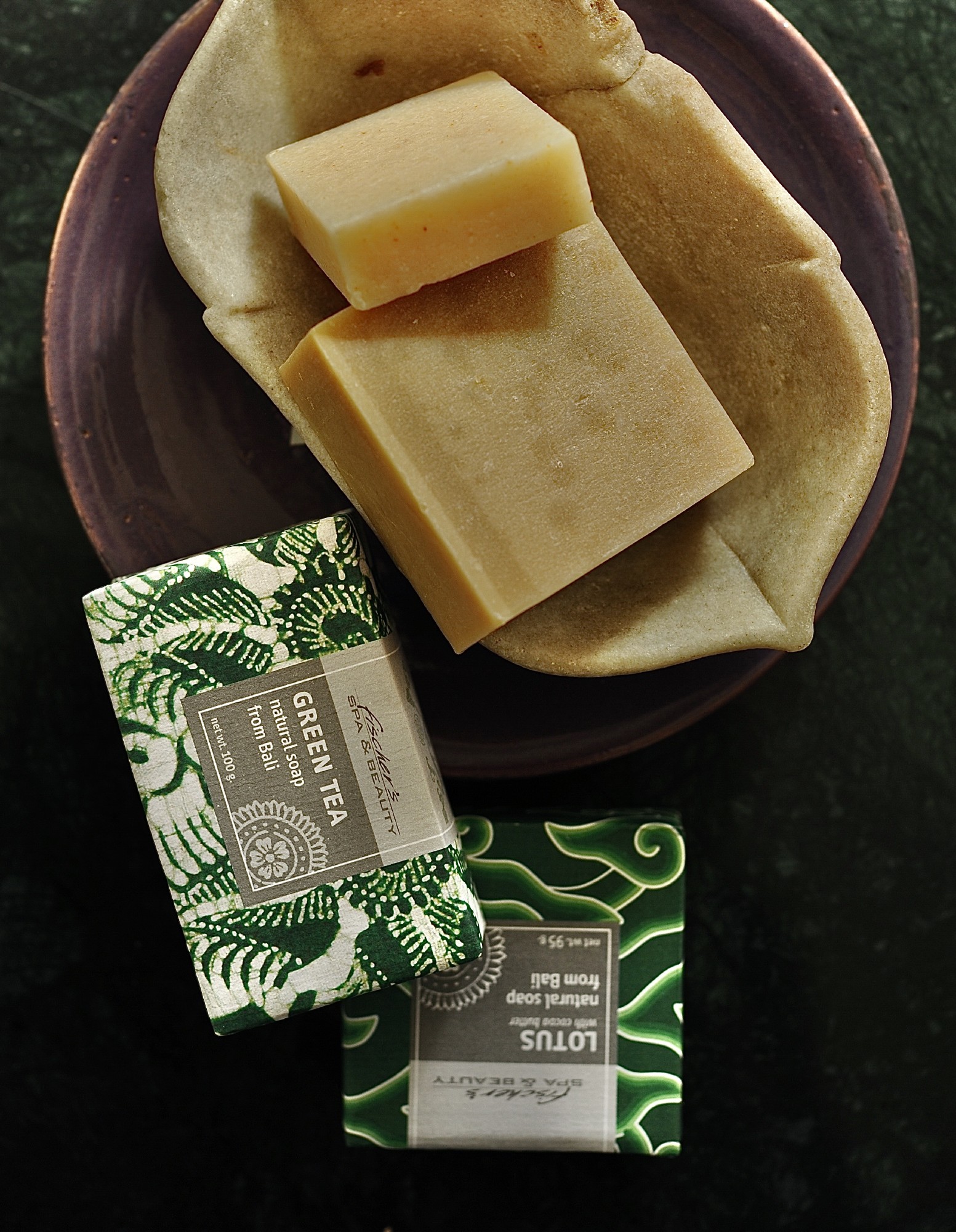 Naturseife 'Grüner Tee', 100 g, aus 100% natürlichen Inhaltsstoffen