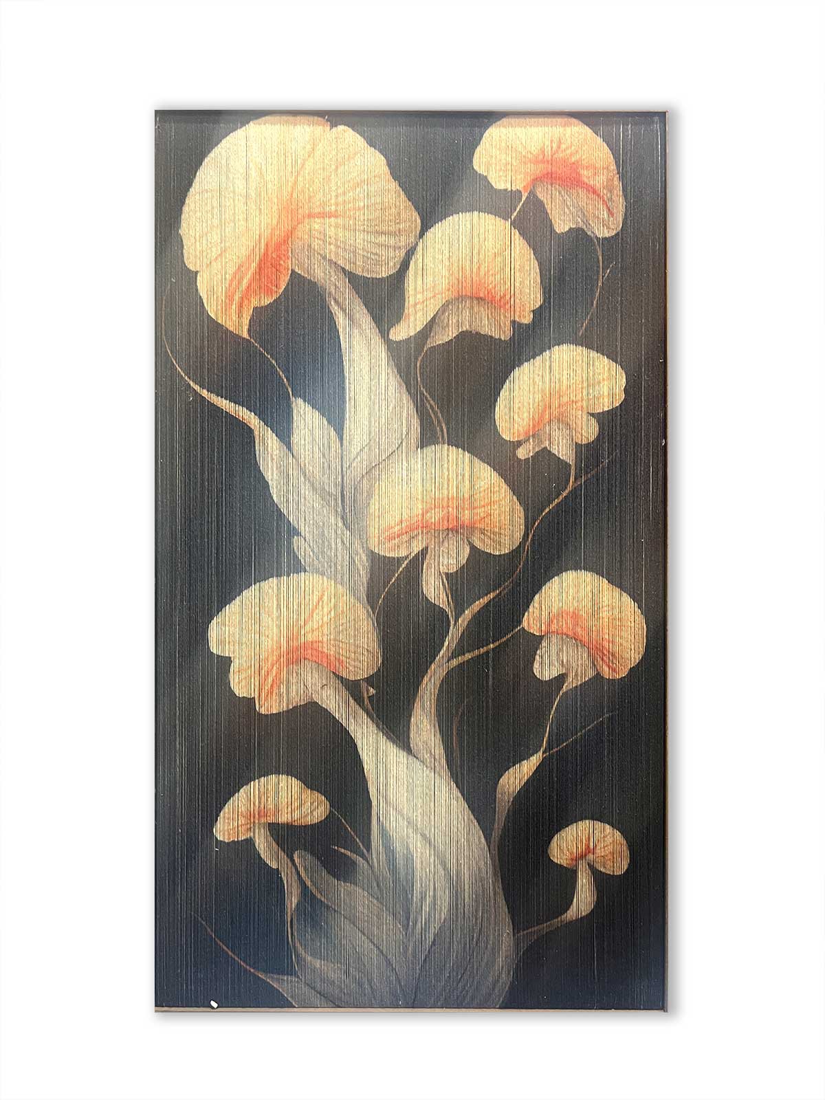 Wandbild 'Magic Mushrooms', in Holzrahmen, H 120 cm, B 70 cm, L 2,5 cm