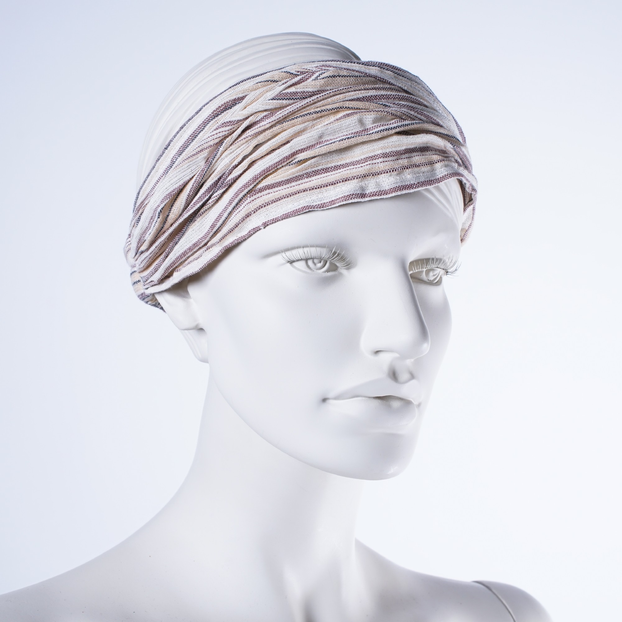 Haarband 'Detroit', aus 100% Baumwolle, beige