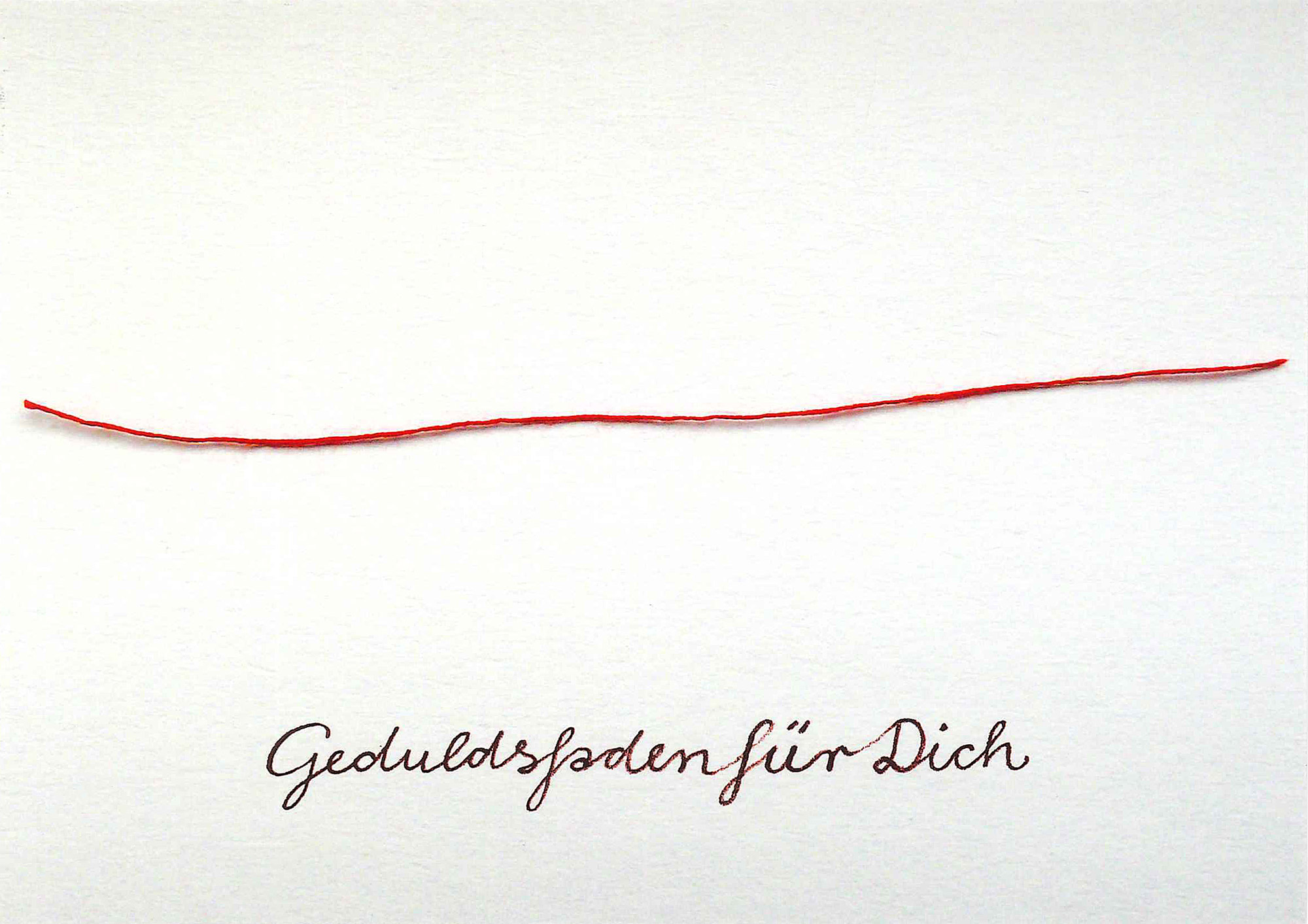 Postkarte 'Geduldsfaden'