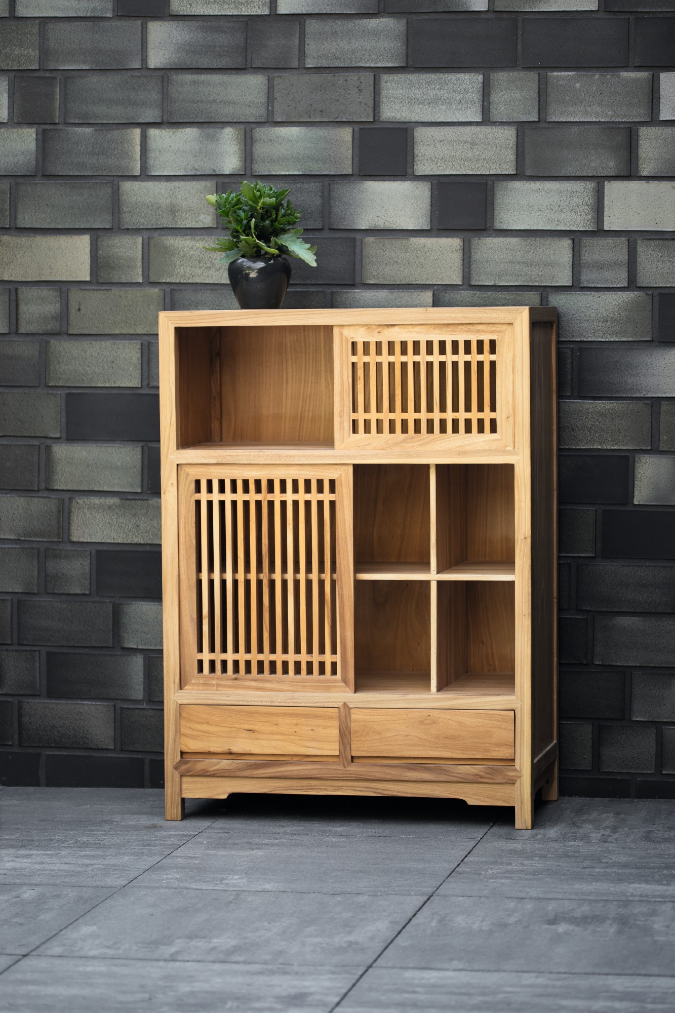 Highboard 'Minesa', natur, H 110 cm, B 80 cm, T 40 cm