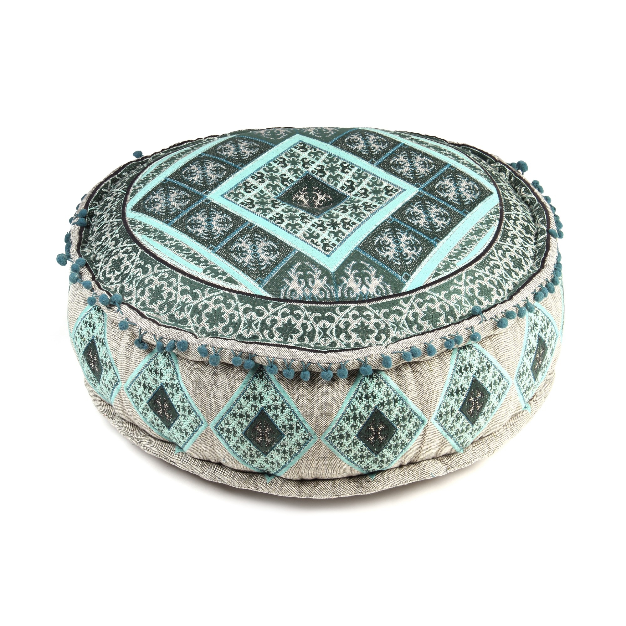 Sitzpouf 'Shila', mint, Ø 60 cm, H 20 cm