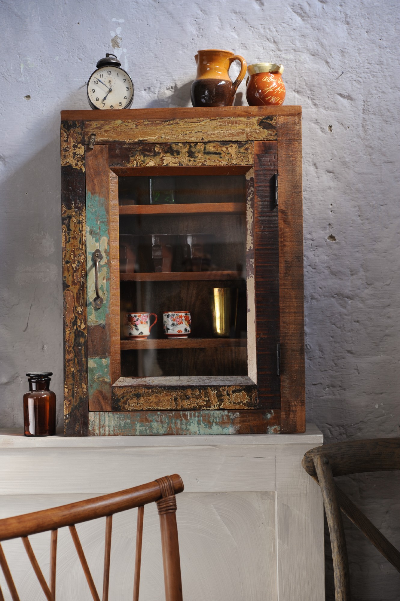 Wandschrank 'Jarrow', multicolor, T 15 cm, B 51 cm, H 70 cm