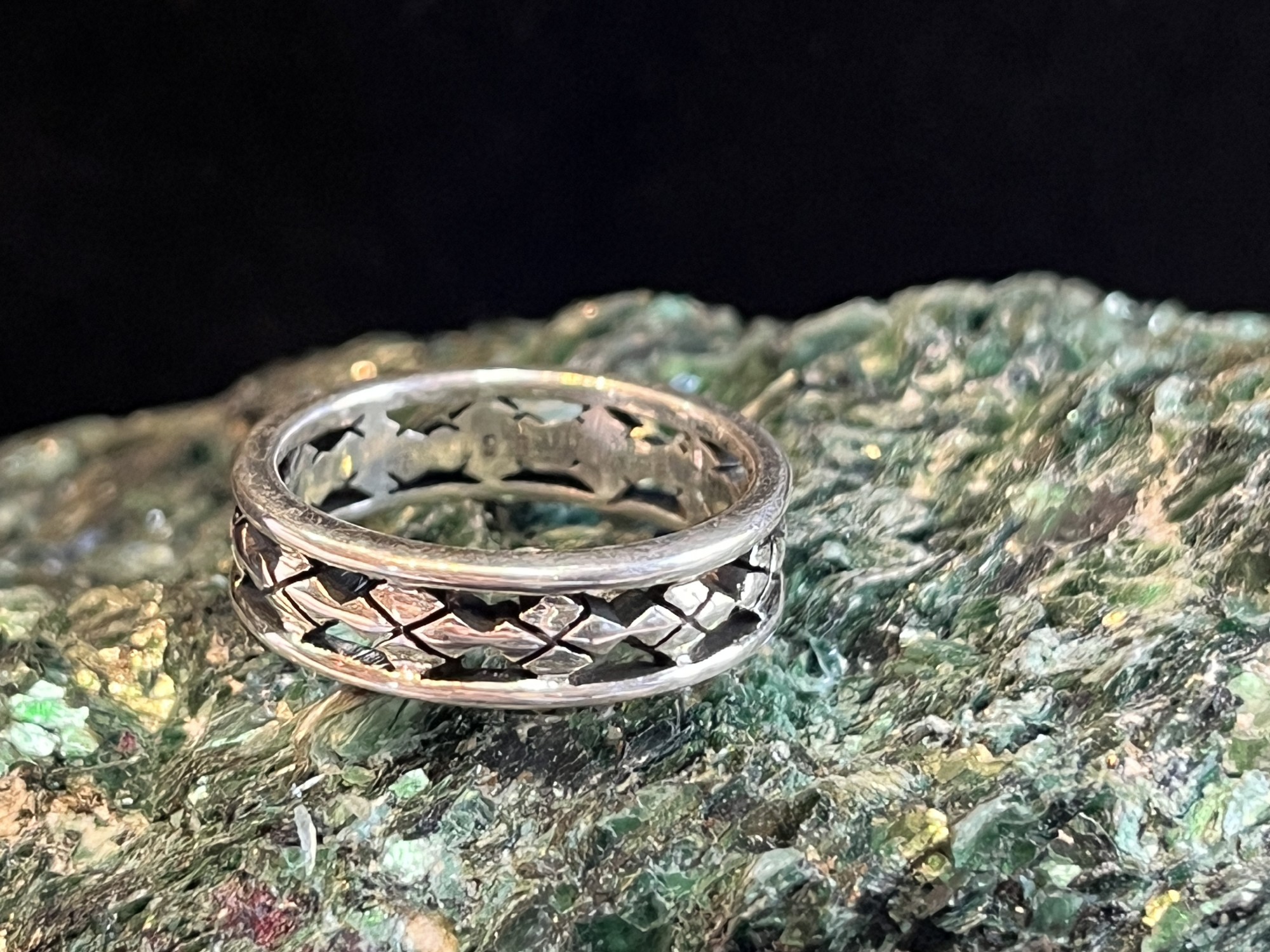 Ring 'Rauten' aus 925er Silber
