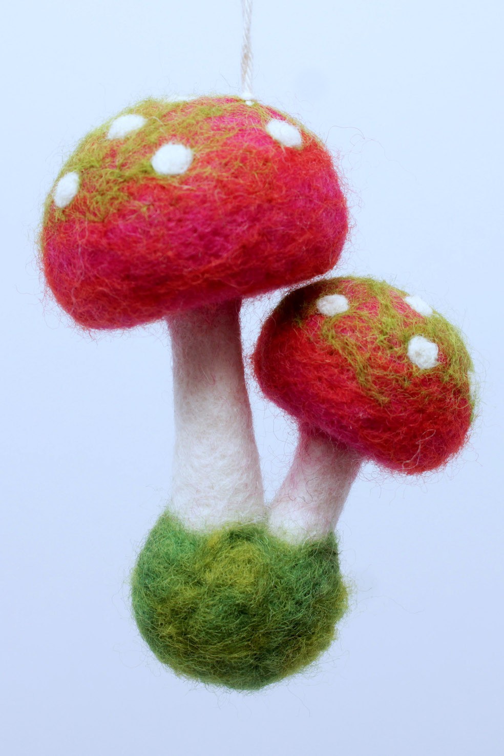 Anhänger 'Pilze' aus Filz, multicolor