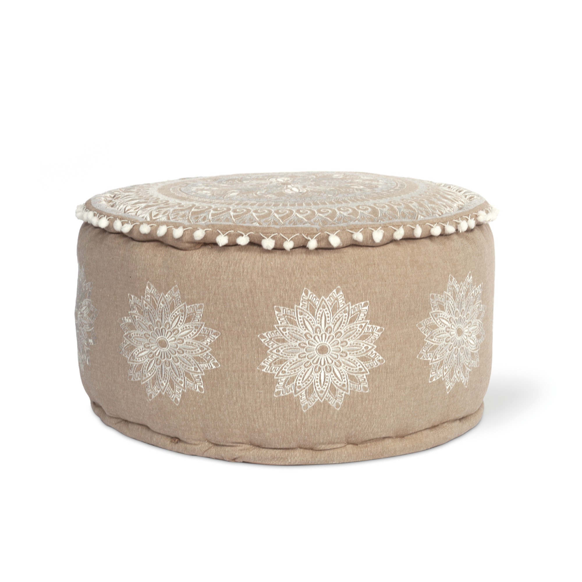 Pouf 'New Mandala', Ø 50 cm, H 30 cm