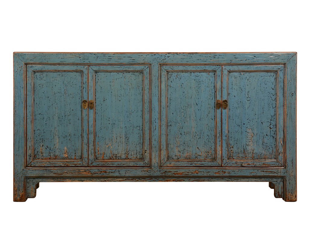 Sideboard-Einzelstück, vintage blau, B 162 cm, L 42 cm, H 85 cm