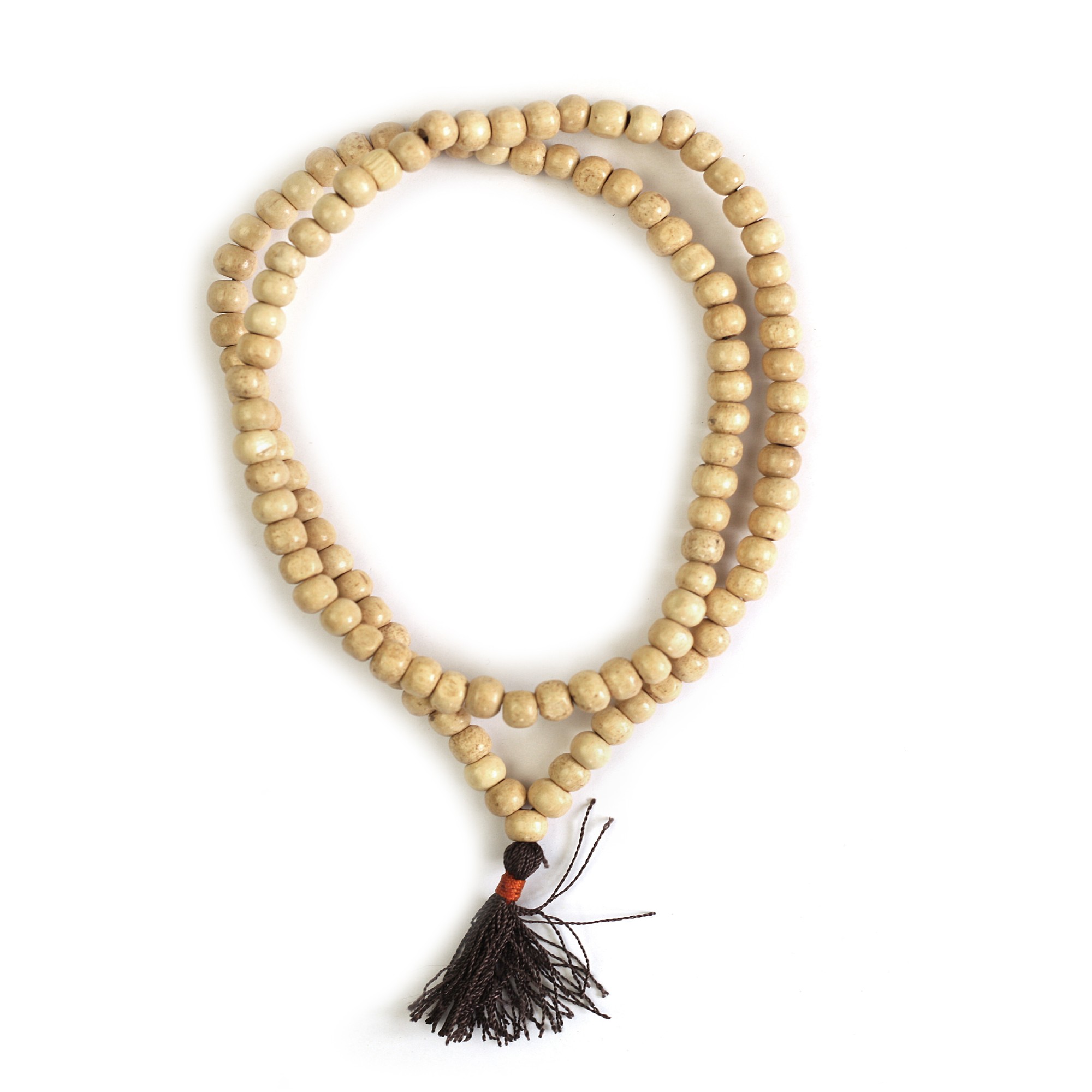 Mala Gebetskette Holz, beige, L 74 cm, B 0,8 cm