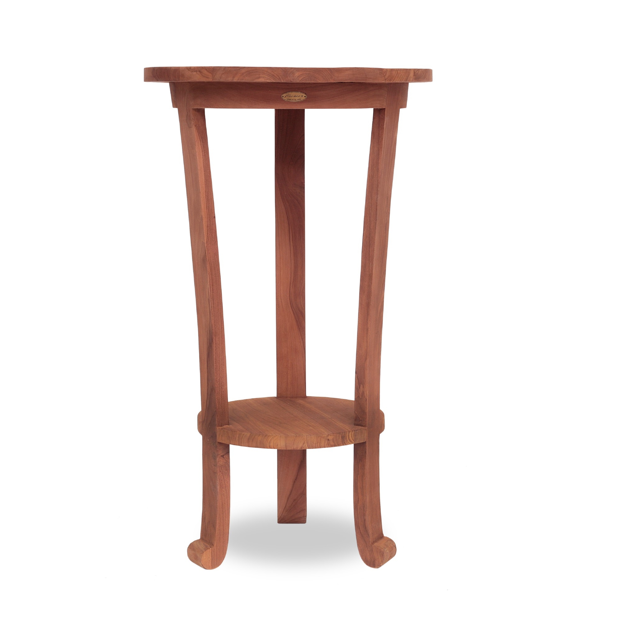 Teak-Stehtisch 'Boldt', natur, Ø 60 cm, H 103 cm