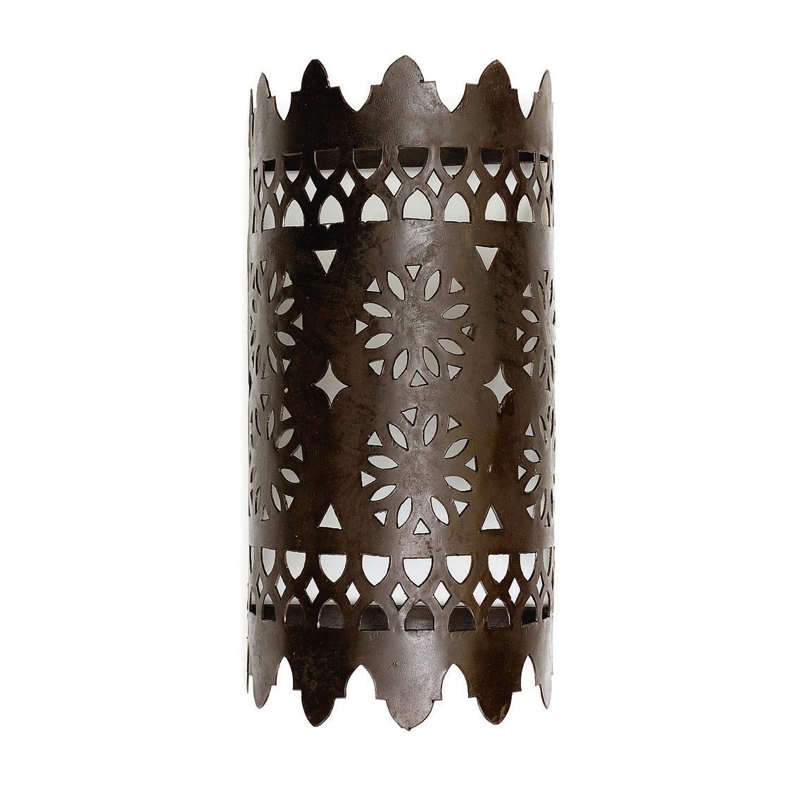 Wandleuchte "Bab Dar I", antik-rost, H 30 cm, Ø 17 cm