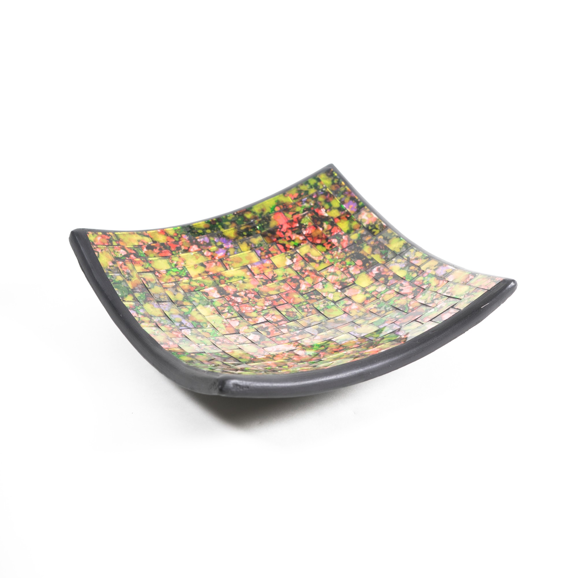 Mosaikteller "Posy", multicolor