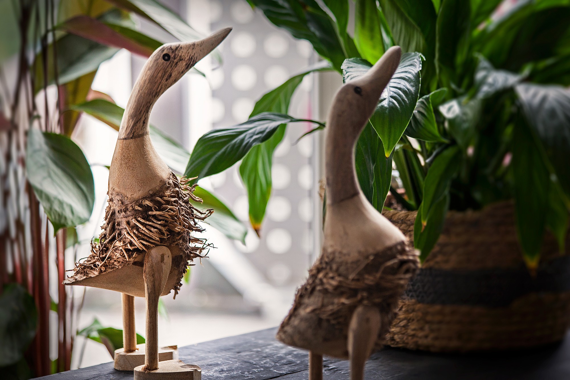 Ente 'Bulu' aus Wurzelholz, klein, H ca. 30-35 cm