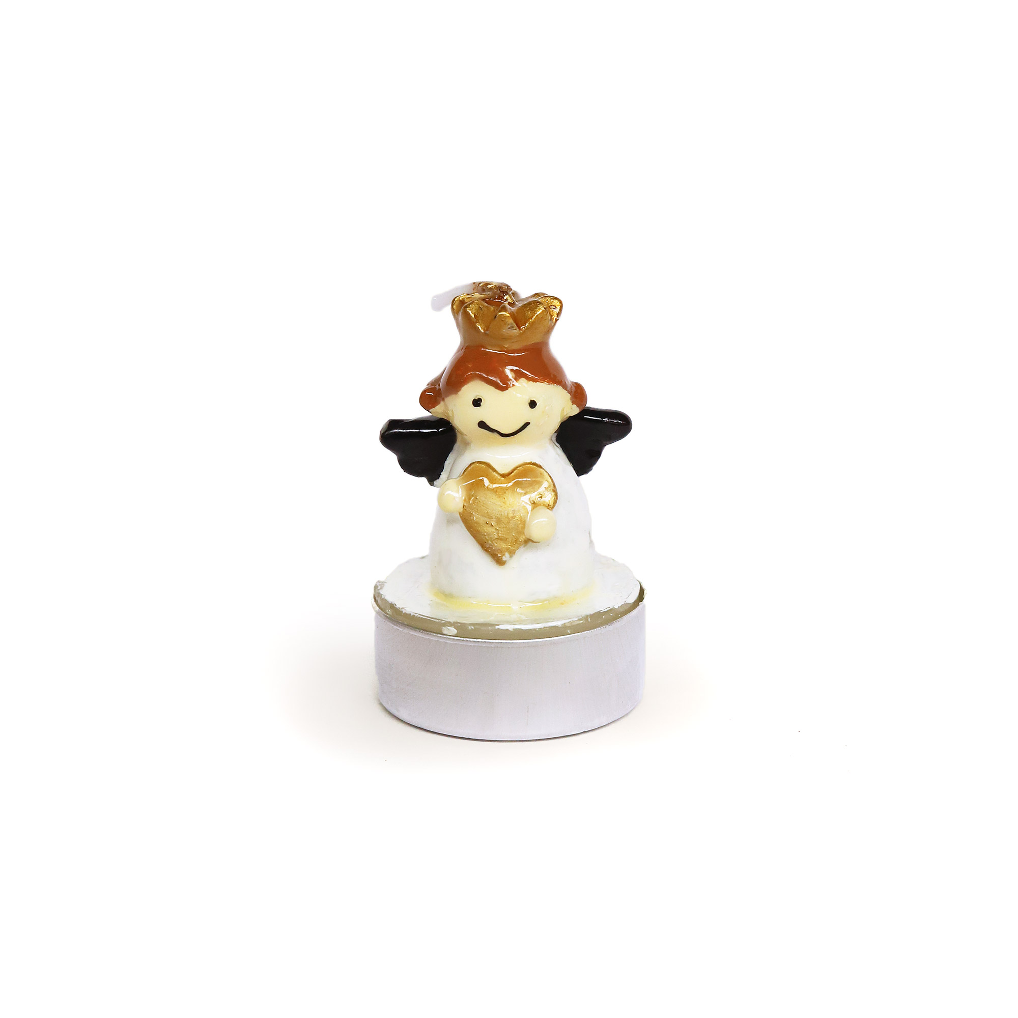 Kerze 'Engel' weiß, H 6 cm, Ø 3,8 cm