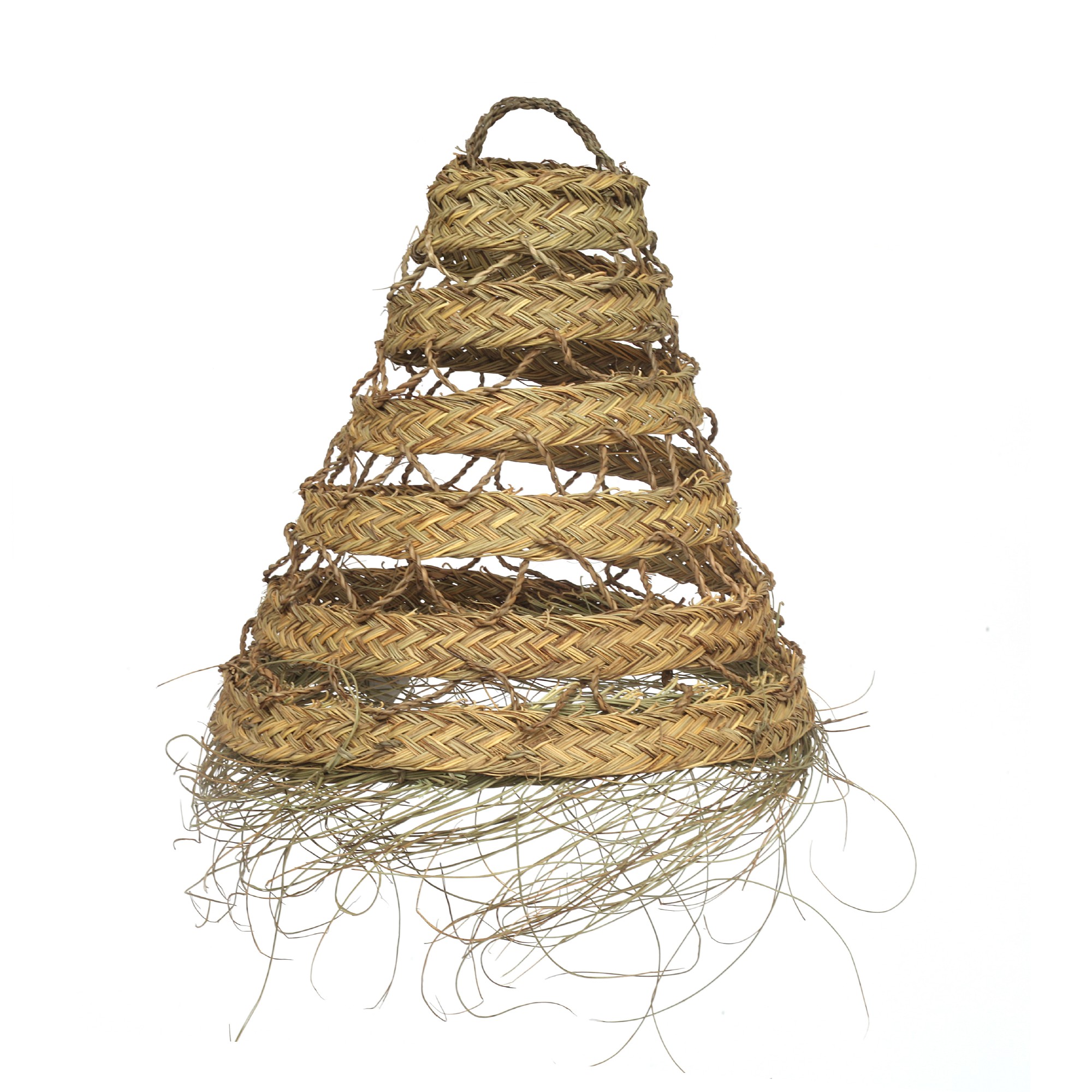 Lampenschirm 'Aniqa', Seegras natur, Ø 40 cm, H 40 cm