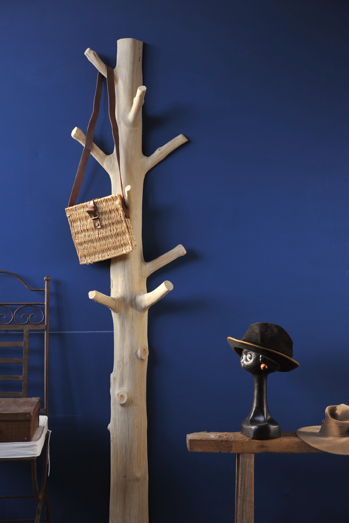 Garderobenbaum, natur, gebleicht, H 190 - 210 cm