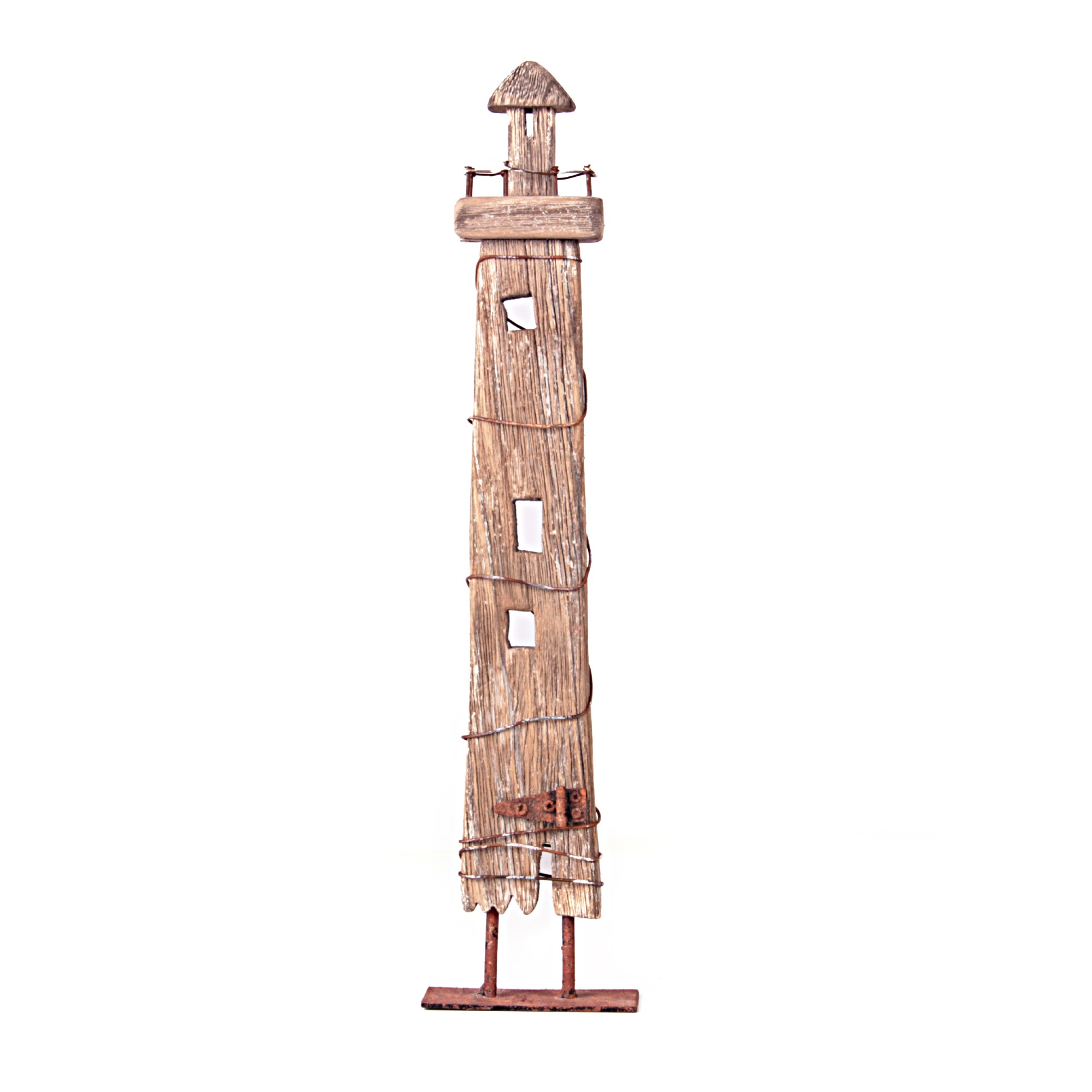 Leuchtturm, mit Standfuß, L 3 cm, B 8 cm, H 40 cm