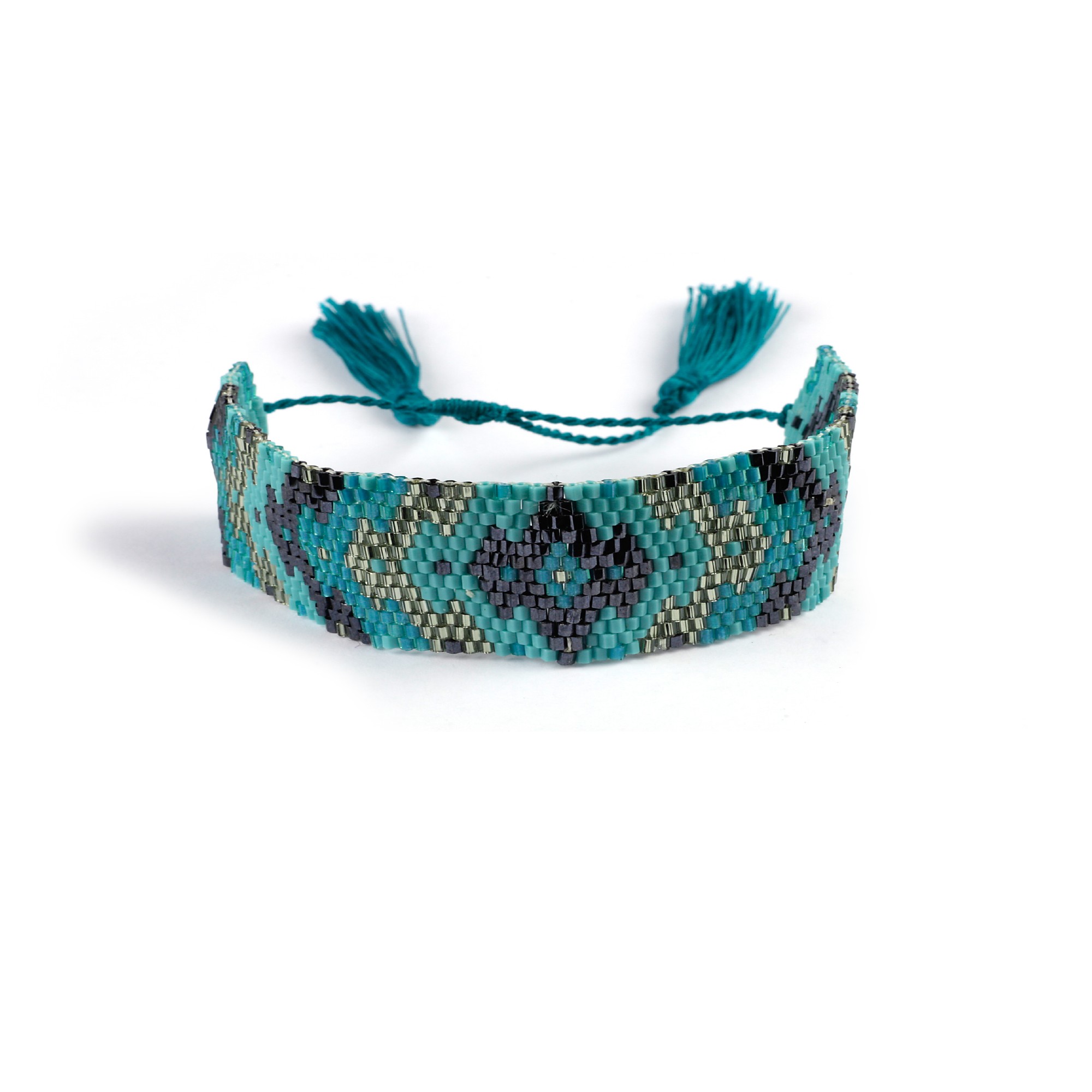 Armband, türkis, T 12 cm, B 12 cm, H 5 cm