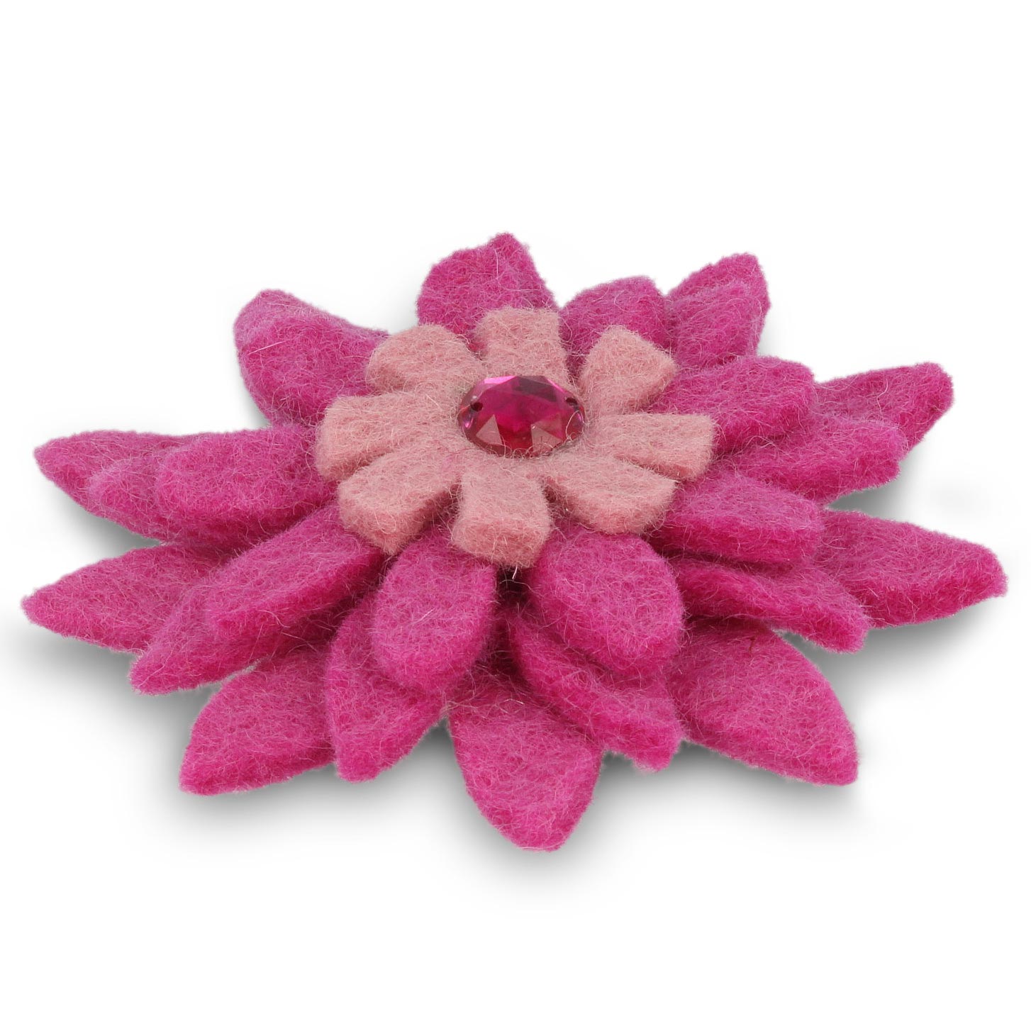 Brosche "Gerbera", rosa/pink, Ø 11 cm