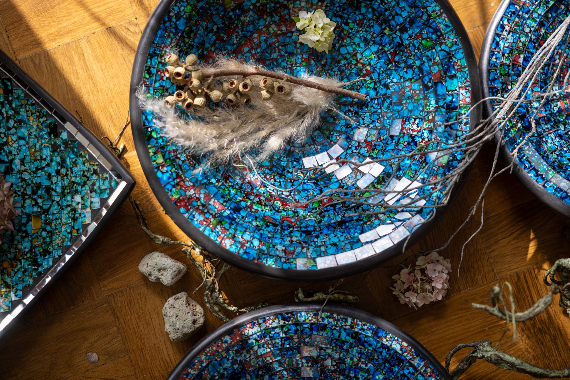 Mosaikteller 'Renoir', multicolor, in 3 Größen