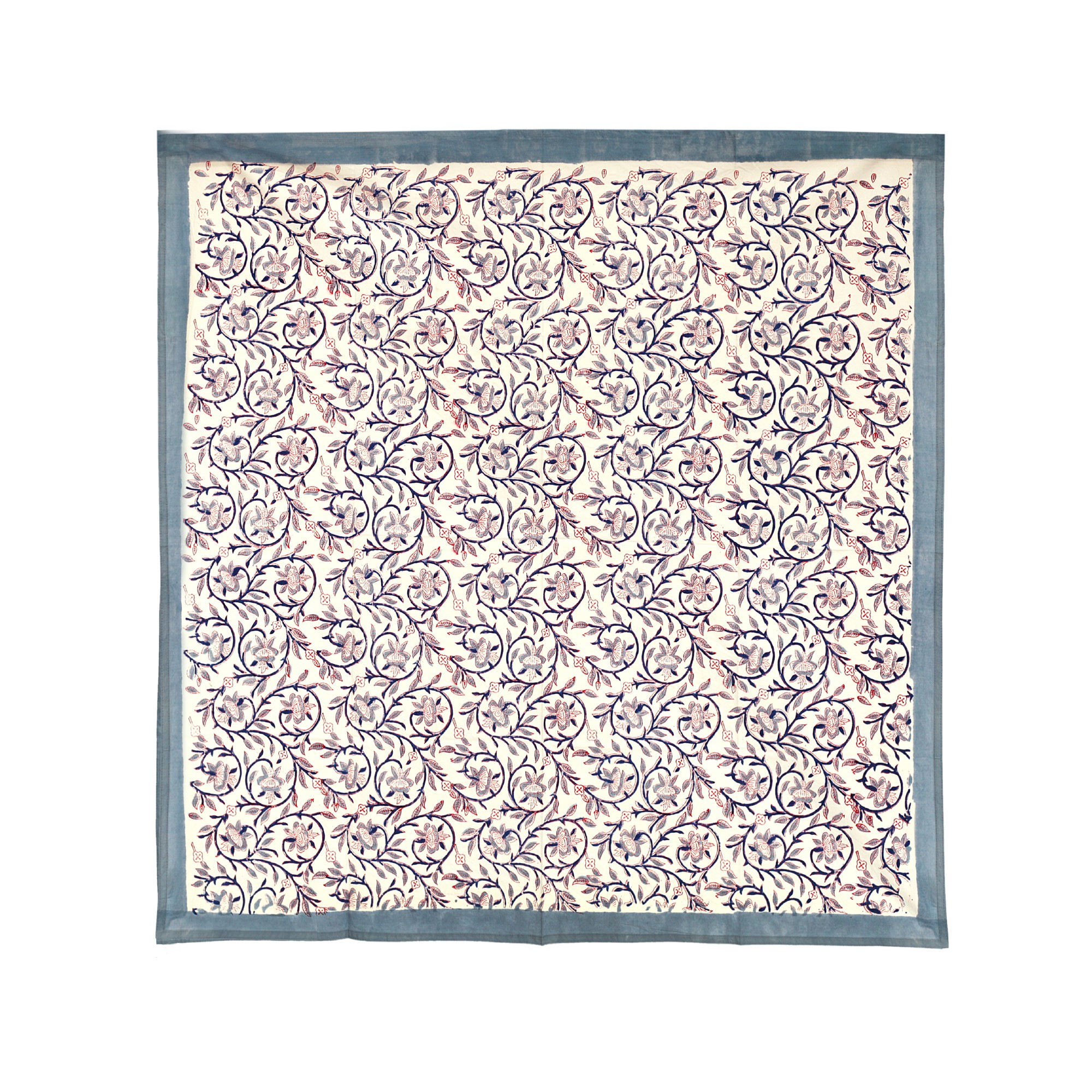 Tischdecke mit Blumenmuster, beige, multicolor, T 100 cm, B 100 cm