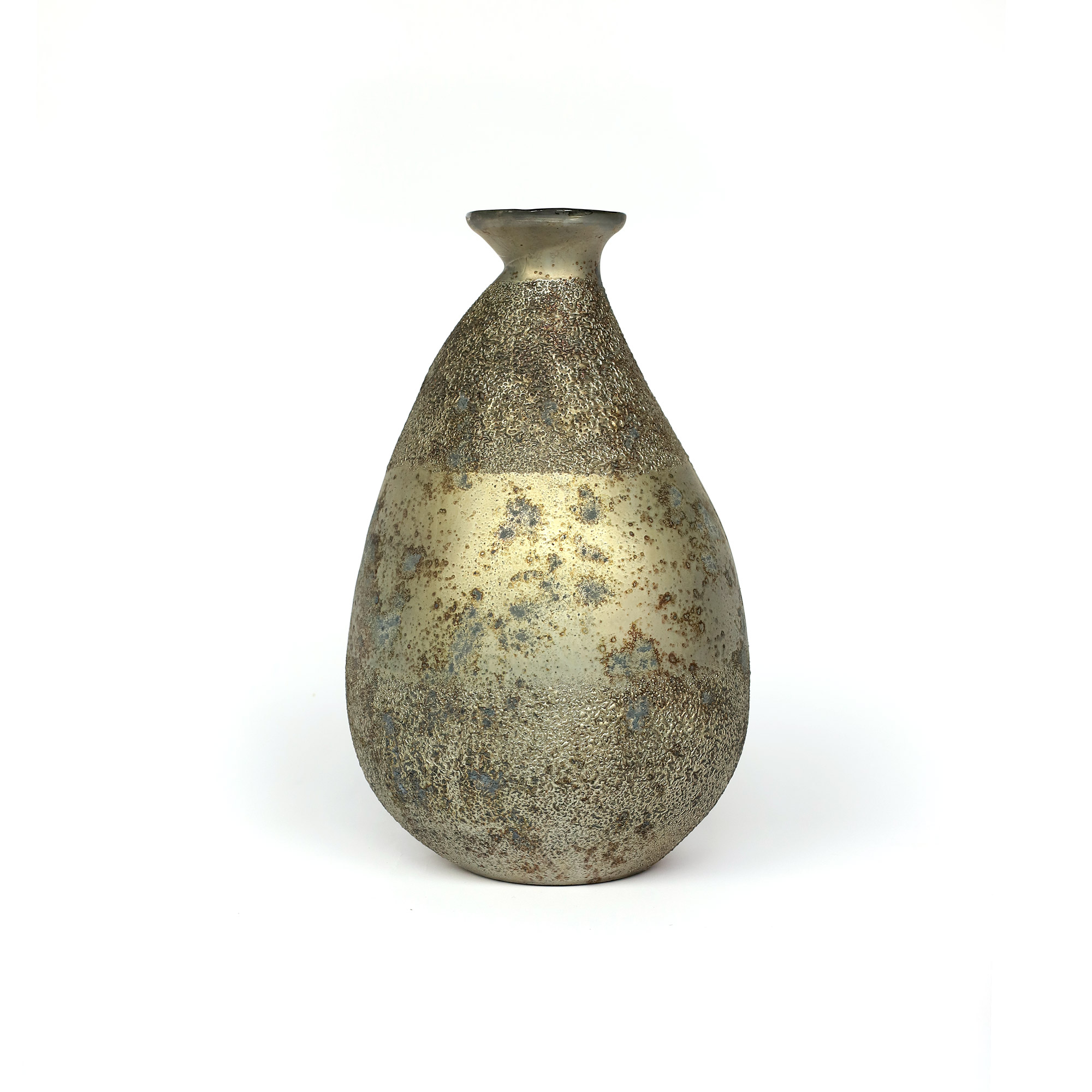 Glasvase 'Pinot', antik bronze, Ø 19 cm, H 31 cm