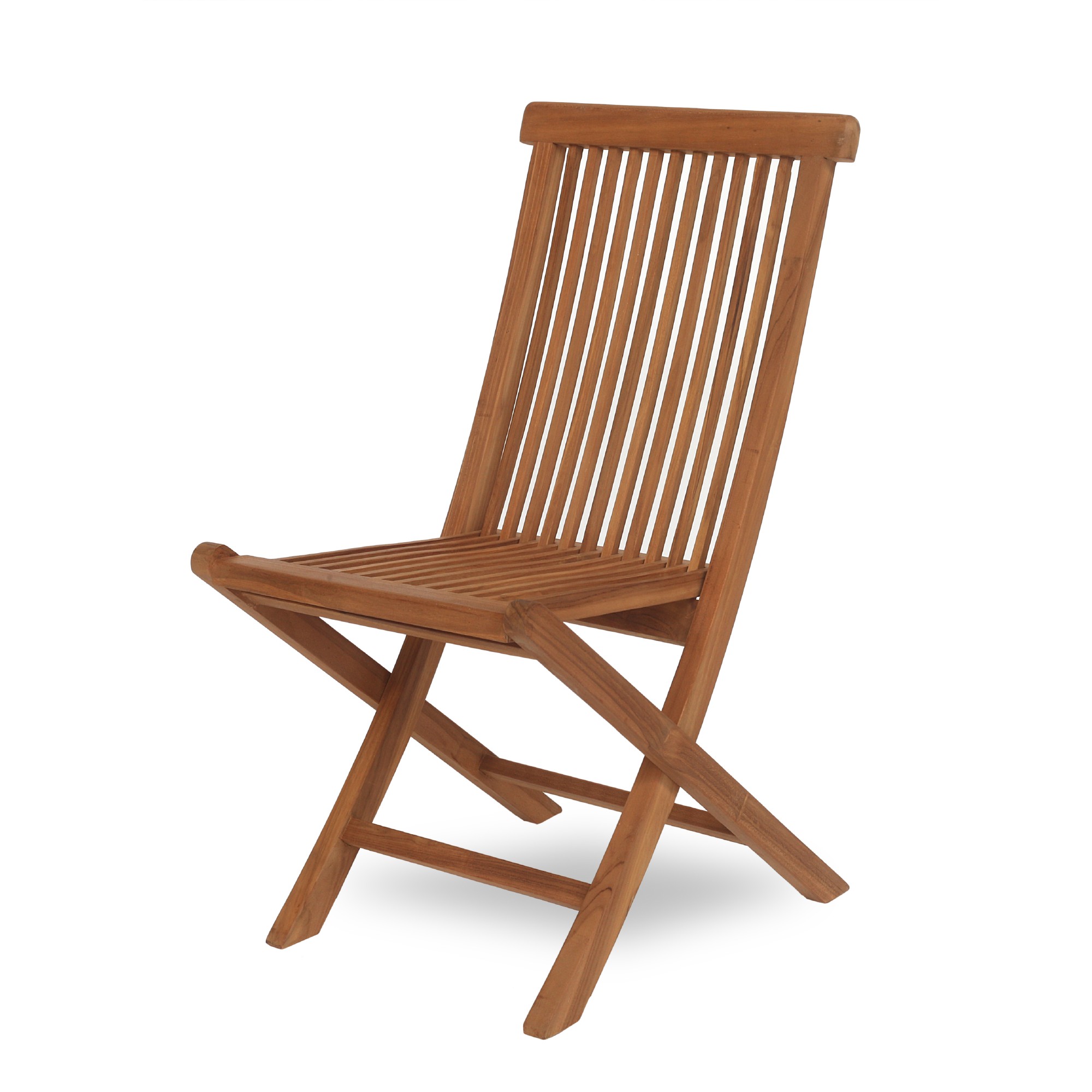Gartenstuhl 'Arte' aus Teakholz, natur, B 52 cm, H 89 cm, L 47 cm