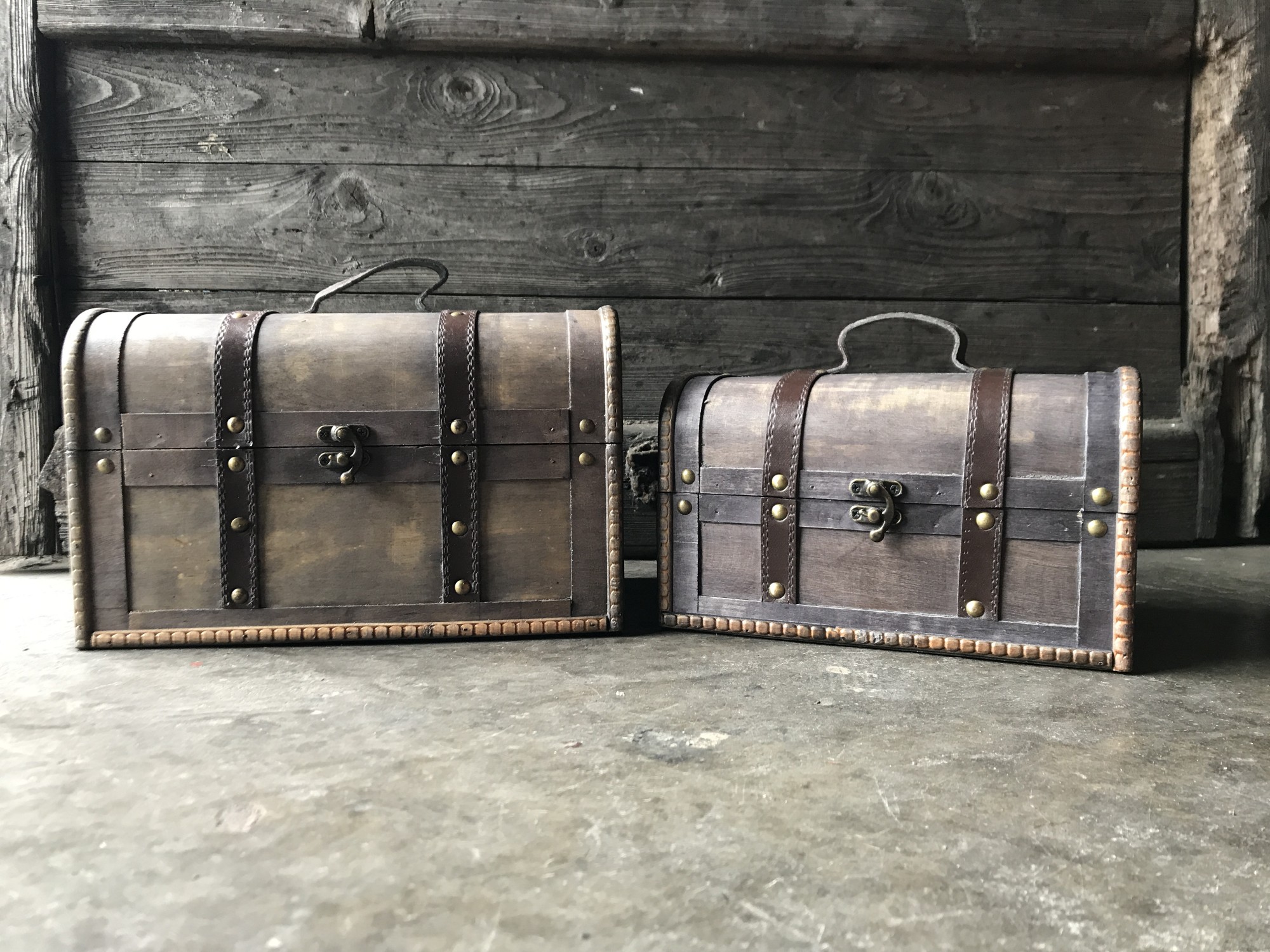 Kofferbox L, braun, T 30 cm, B 19 cm, H 19 cm