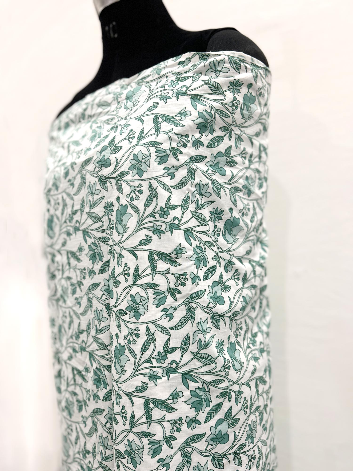 Sarong 'Hara' weiß-grün, B 200 cm, L 100 cm
