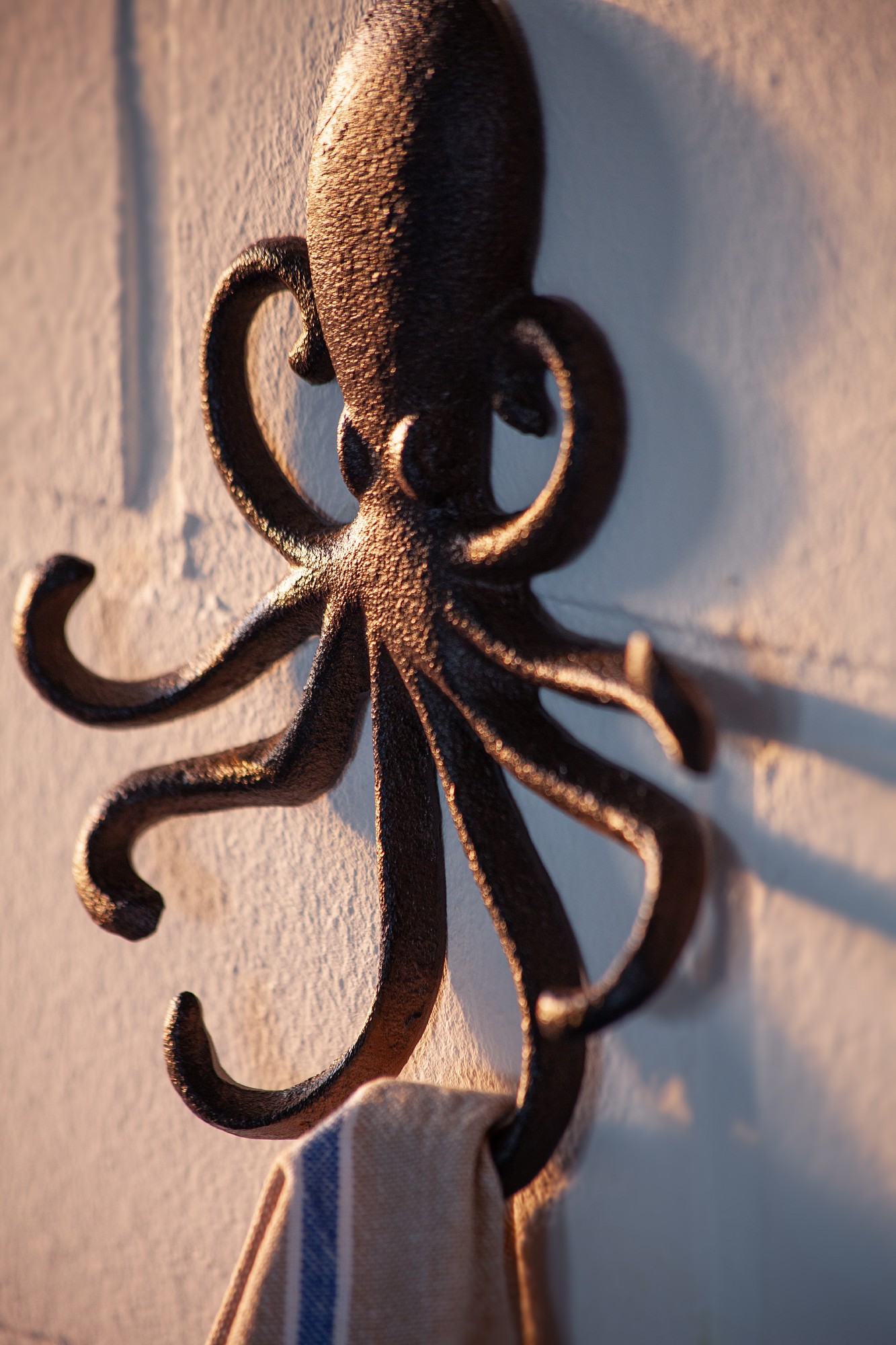 Wandhaken 'Octopus', B 15,5 cm, H 17 cm, L 2 cm