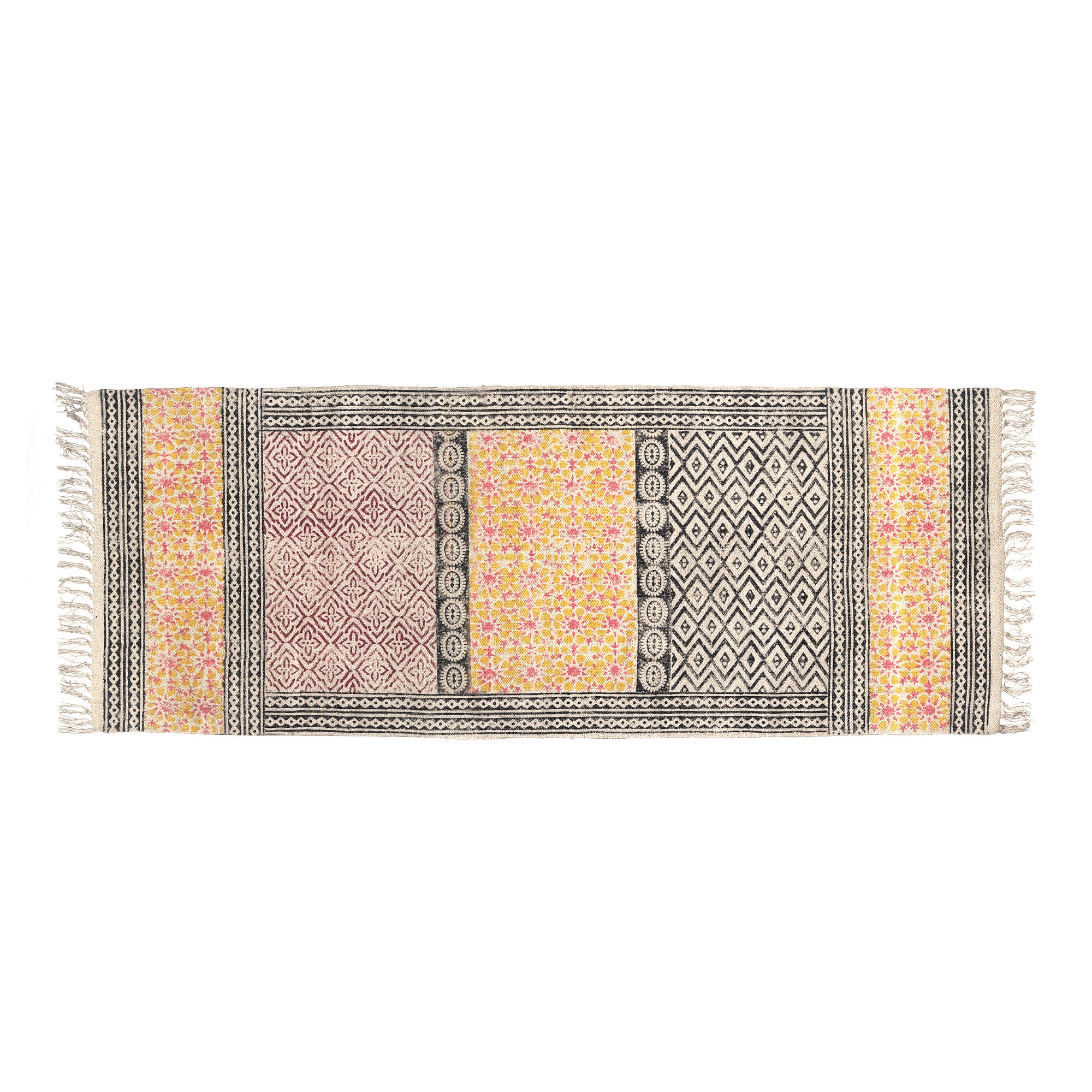 Läufer 'Puttur', handbedruckt, T 60 cm, B 180 cm