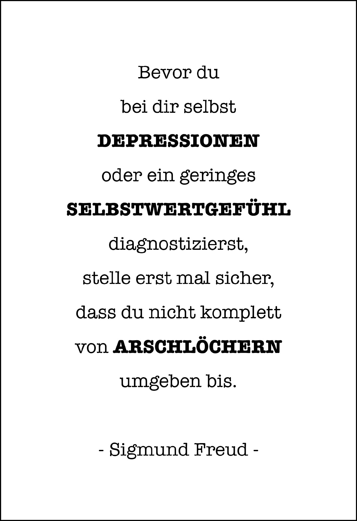 Postkarte 'Bevor du bei dir selbst...'