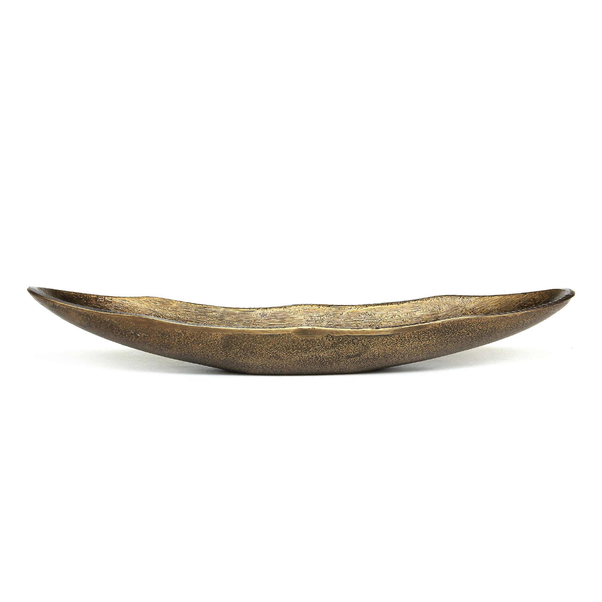 Schale 'Panarea', messing, T 10 cm, B 37 cm, H 6 cm
