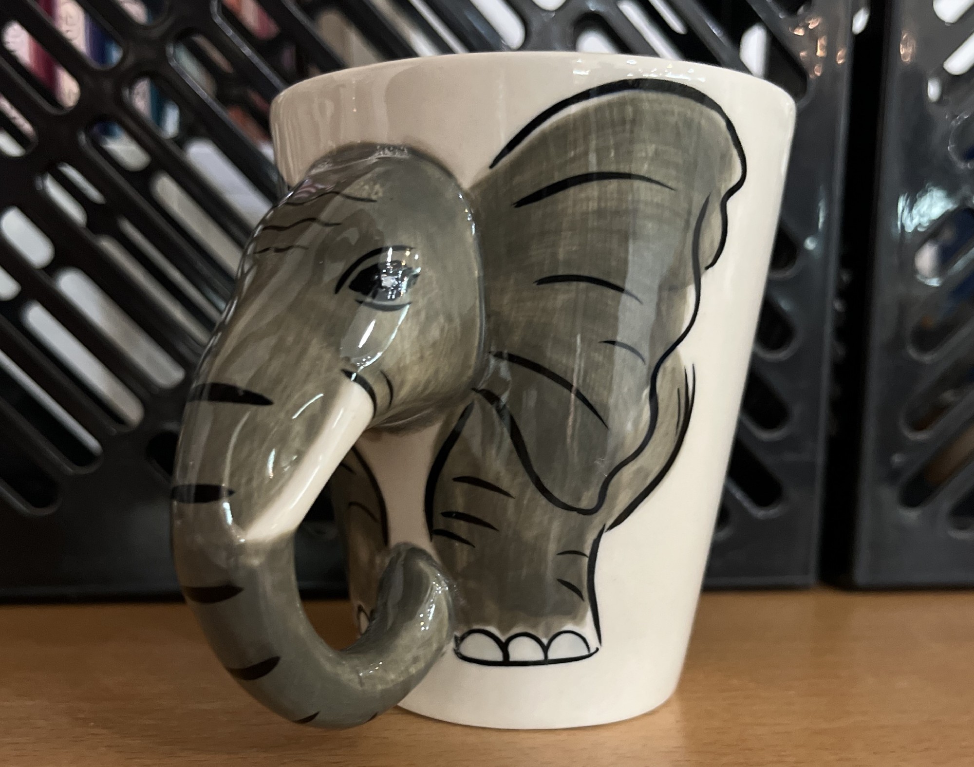 Keramiktasse 'Elefant', Ø 8 cm, H 10 cm