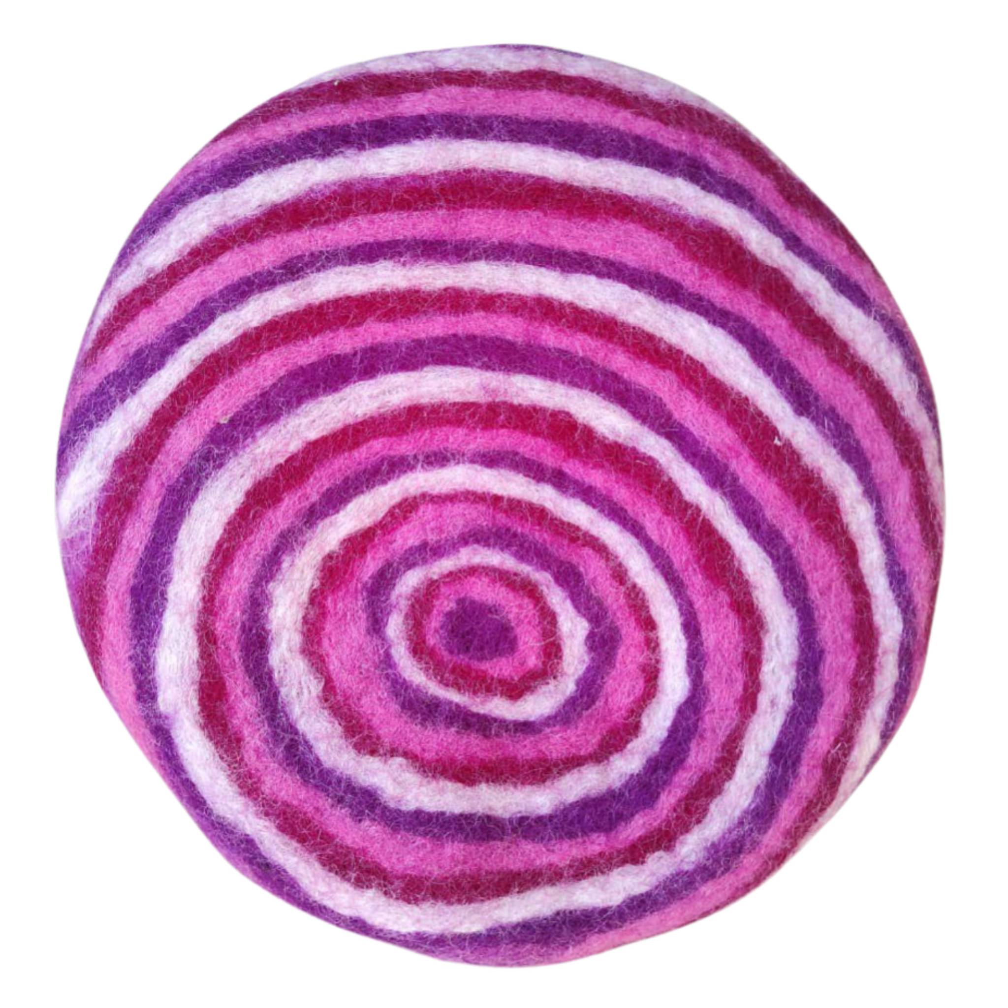 Filz-Untersetzer pink, Ø 24 cm, H 3 cm