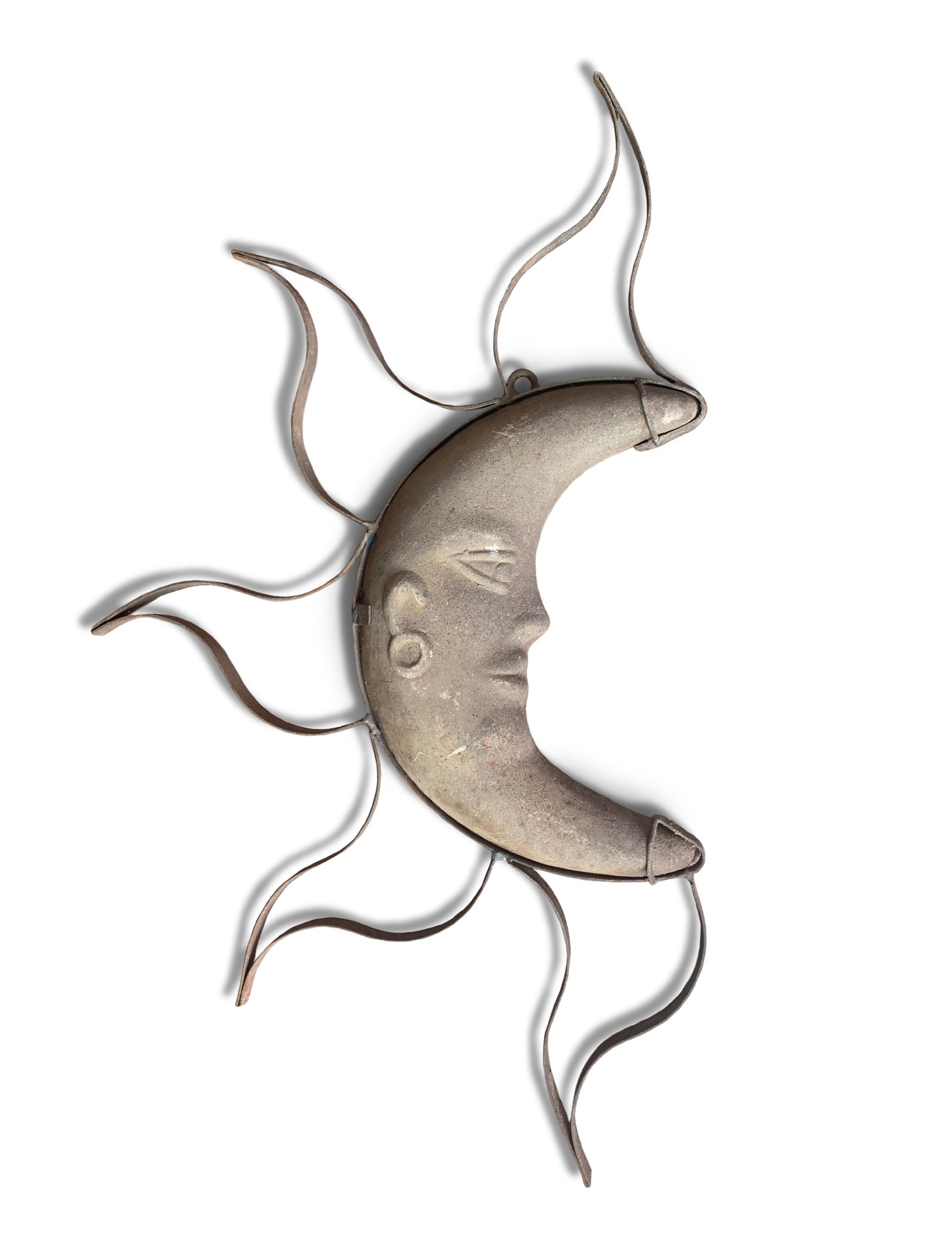 Wandschmuck 'Moon', braun, H 76 cm, B 46 cm, T 8 cm
