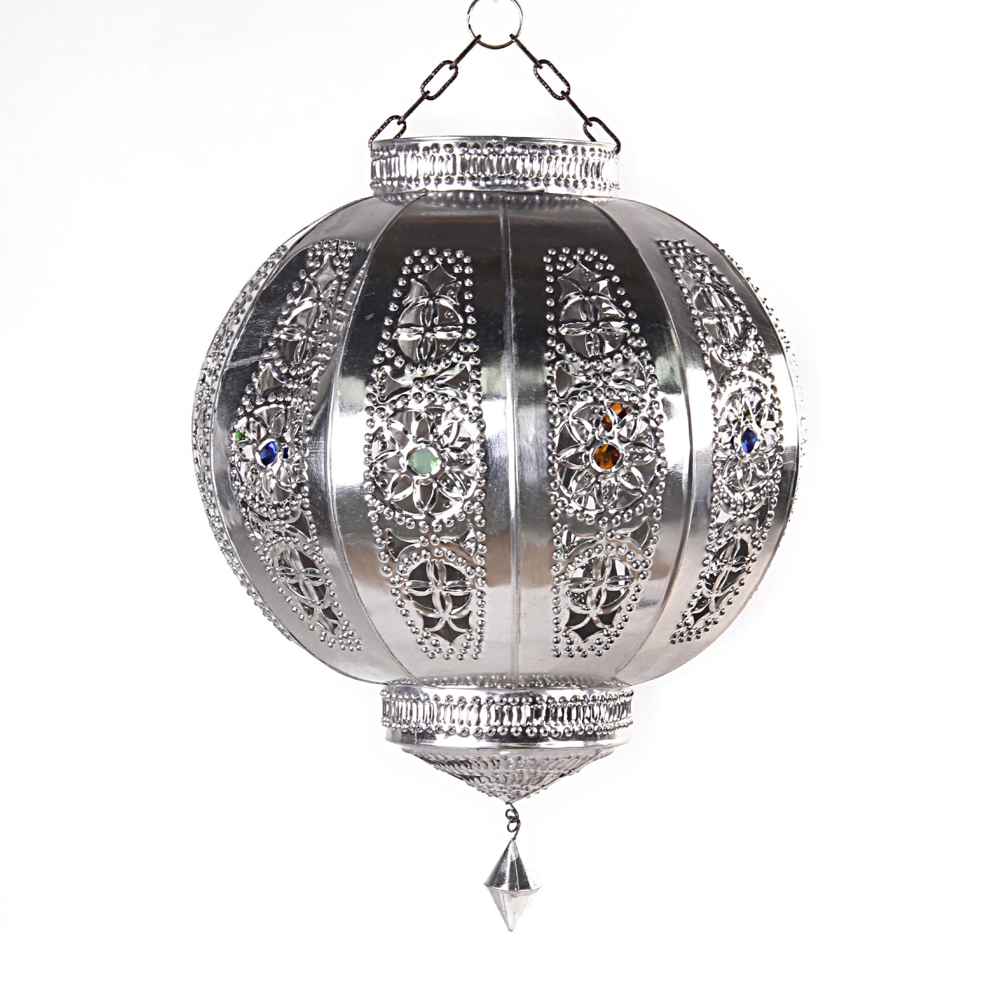 Deckenleuchte 'Marhaba', silber, Ø 28 cm, H 33 cm