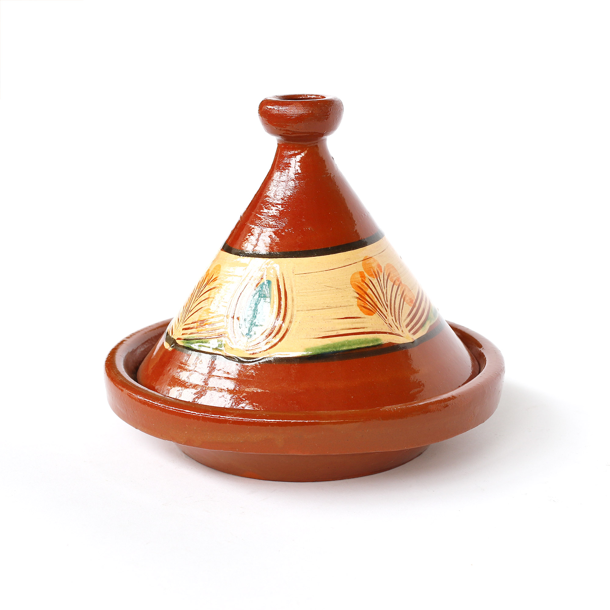 Tajine 'Oujda', braun, multicolor, Ø 25 cm