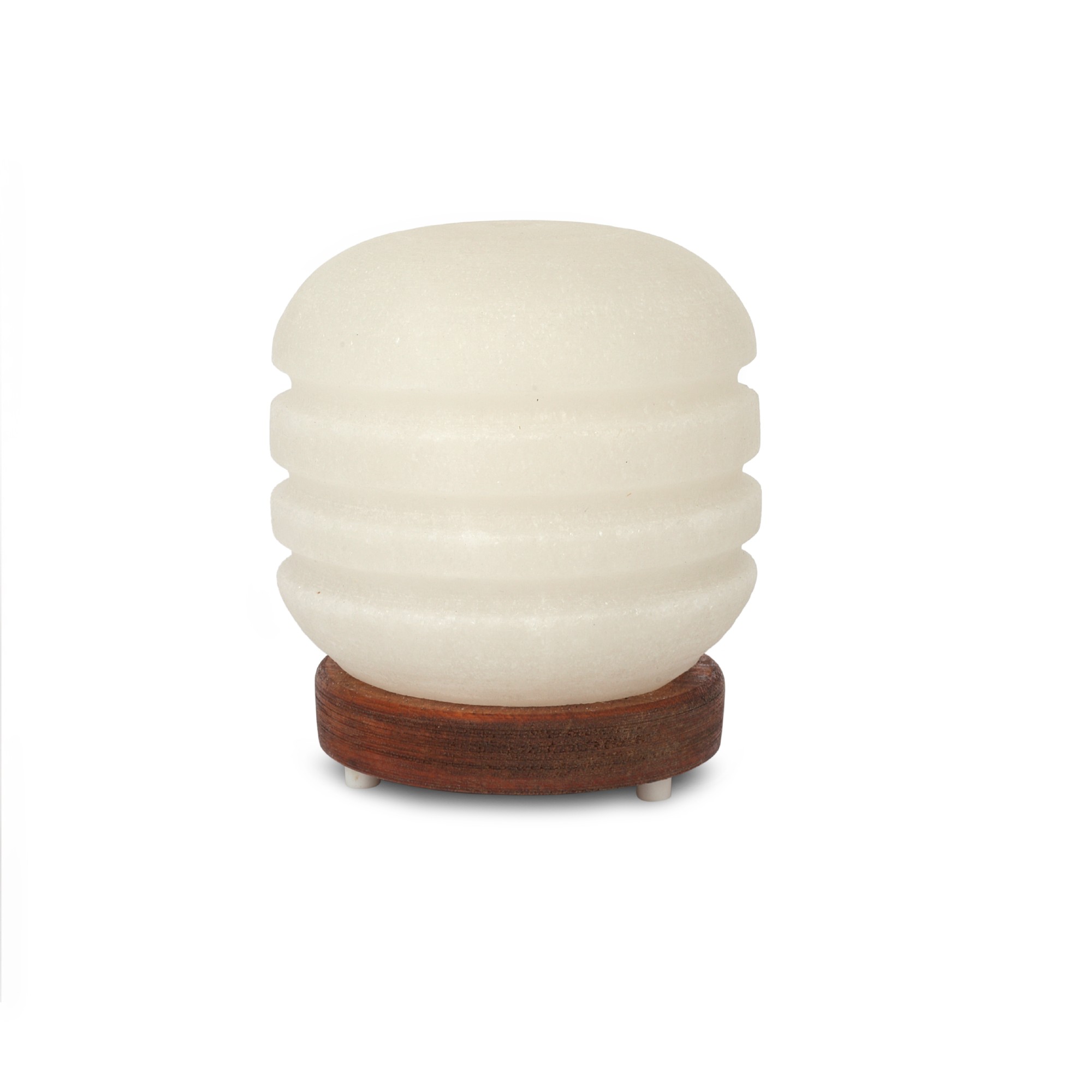 Salzlampe 'Yivli Silindir', weiß, B 10 cm, H 20 cm, T 10 cm