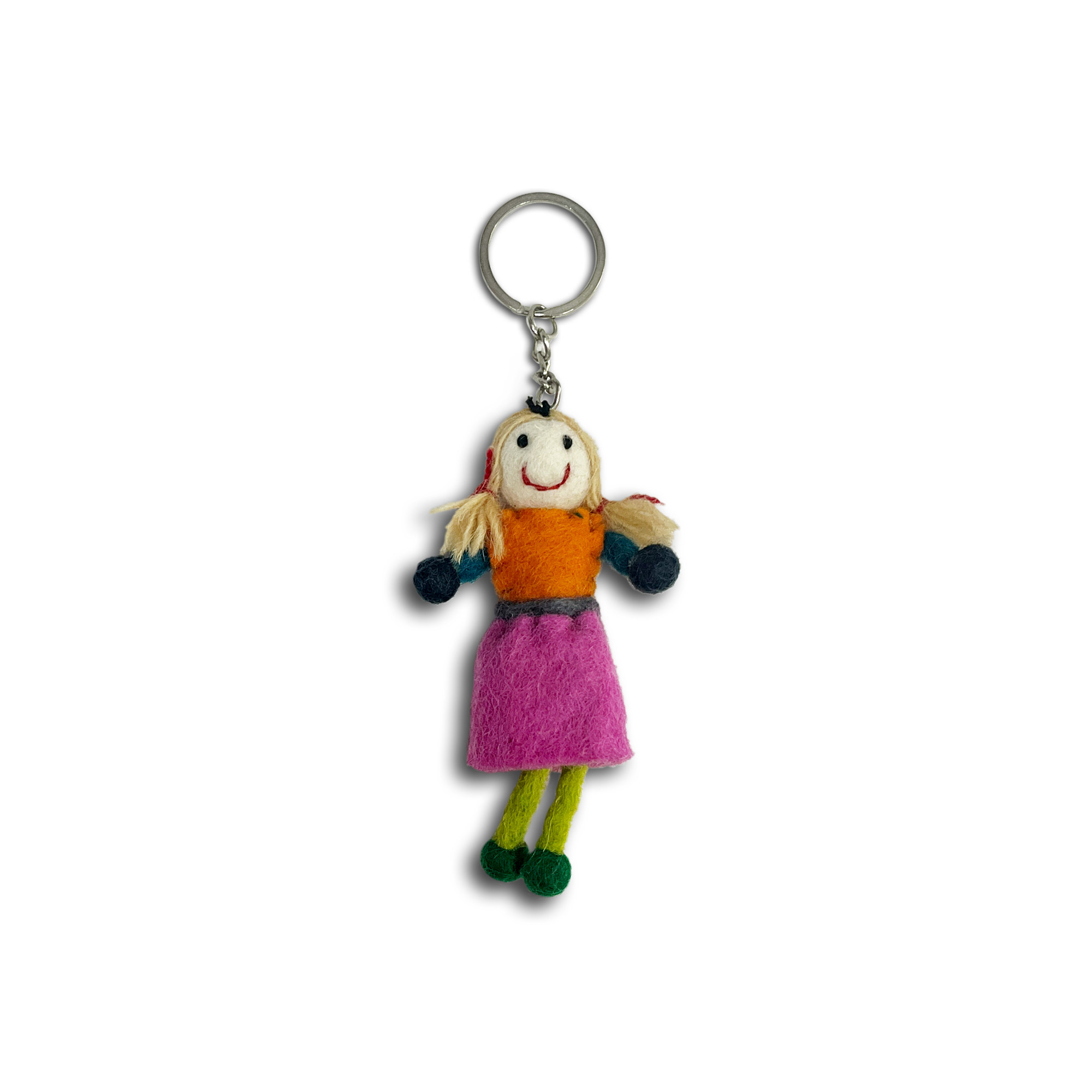 Schlüsselanhänger 'Doll', multicolor, H 11 cm, B 5 cm, L 2 cm