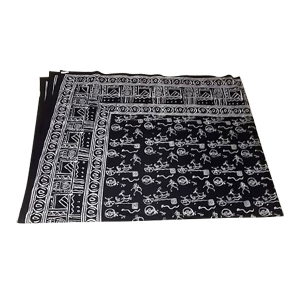 Multifunktionstuch 'Sikar', schwarz-weiß, L 260 cm, B 220 cm