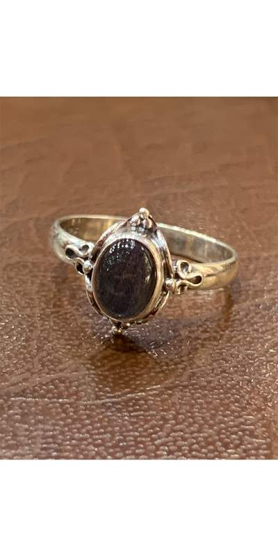 Ring 925 Silber mit Labradorit